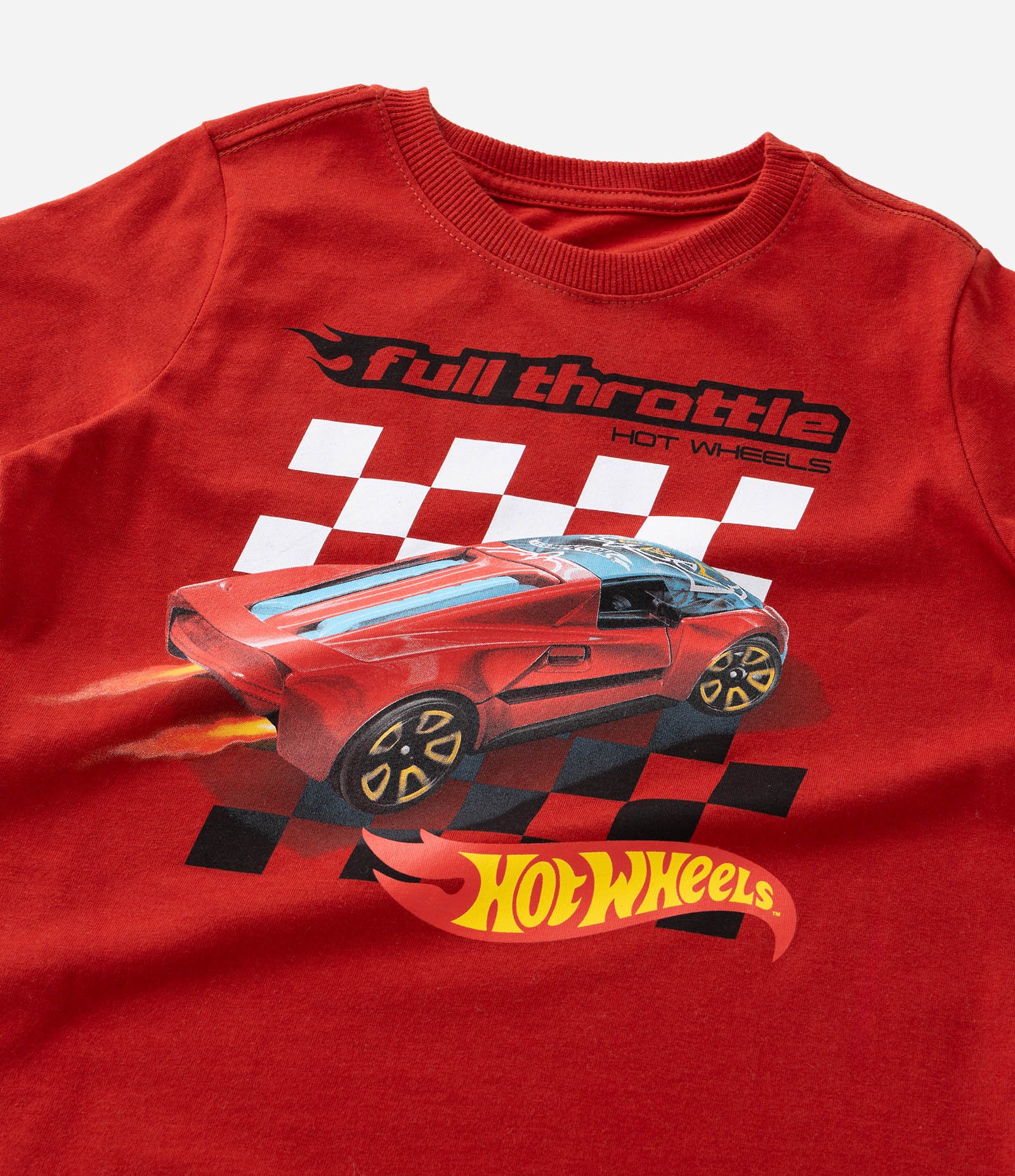 Conjunto Infantil com Estampa Hot Wheels - Tam 2 a 8 Anos Vermelho/Preto 10