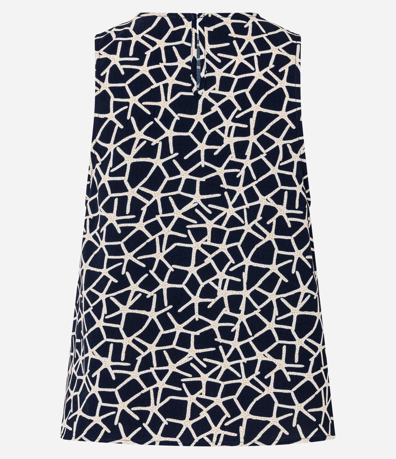 Blusa em Airflow com Estampa Estrelas do Mar Azul Escuro 6