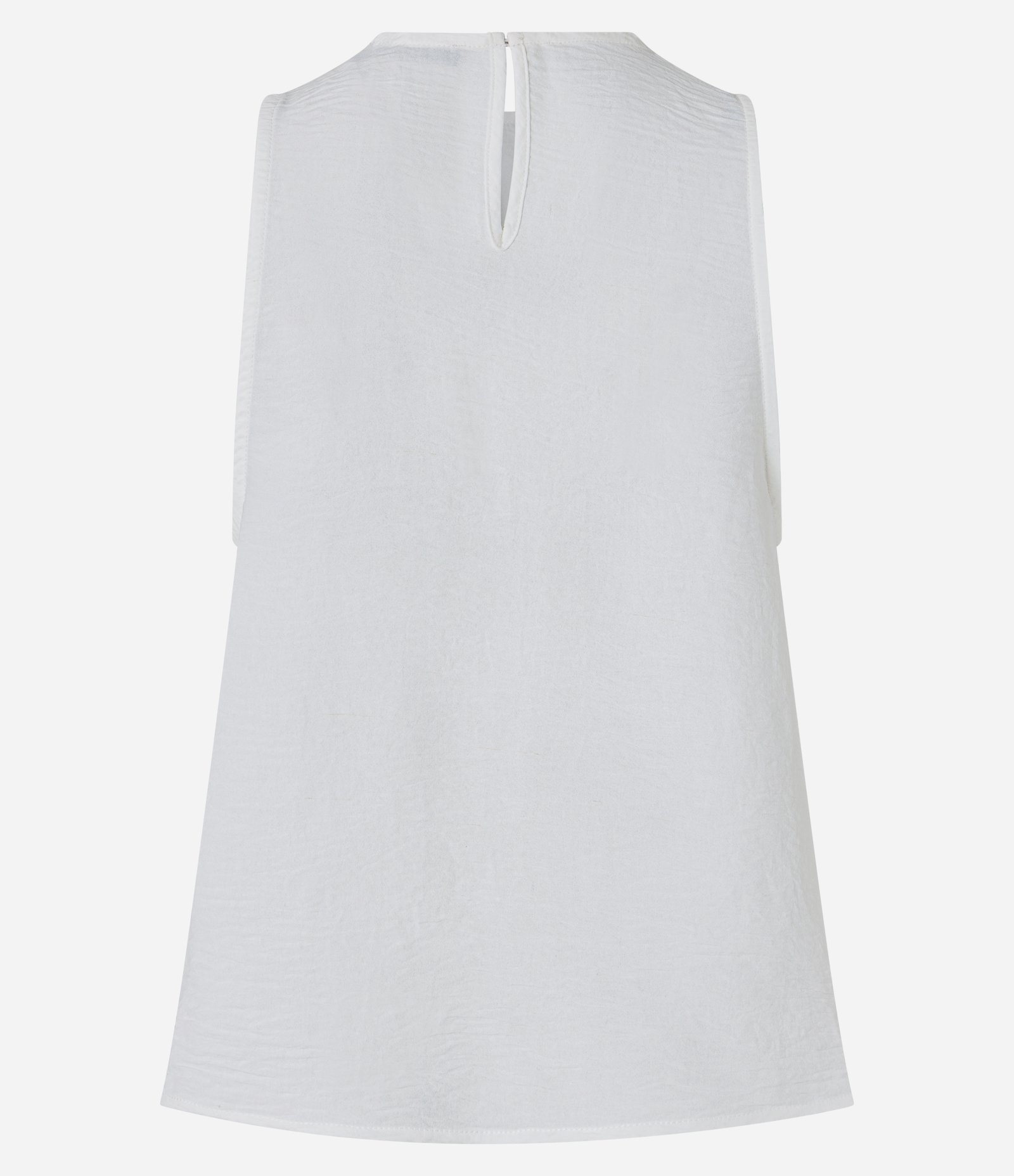 Blusa em Airflow com Franzidos na Gola Redonda Branco 7