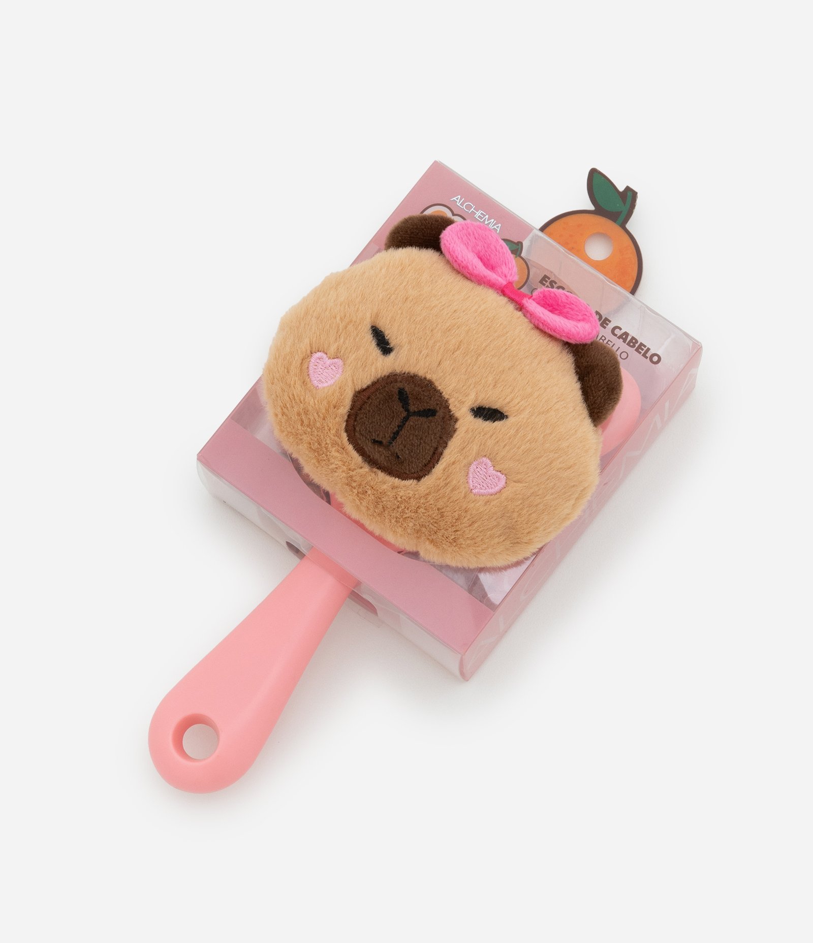 Escova de Cabelo Pelúcia Capivara Alchemia Colorido 2