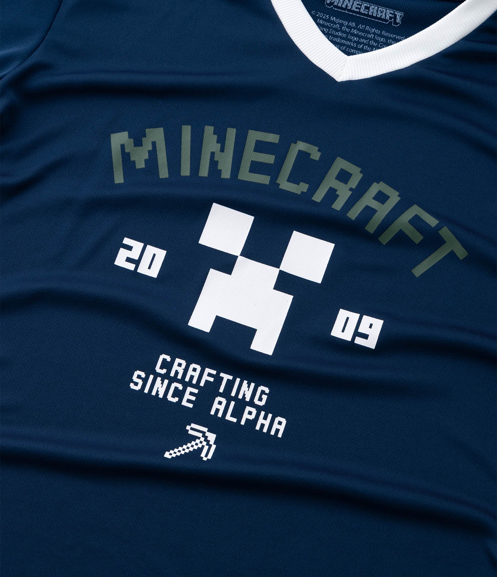 Camiseta Esportiva Infantil com Estampa Minecraft - Tam 5 a 14 Anos Azul 6