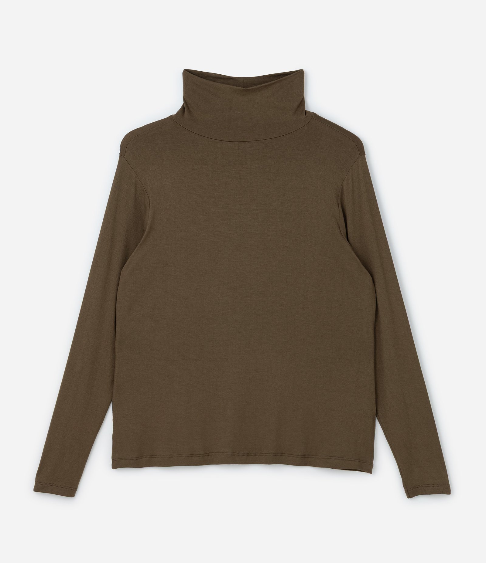 Blusa Gola Alta em Viscolycra Curve & Plus Size Verde 4