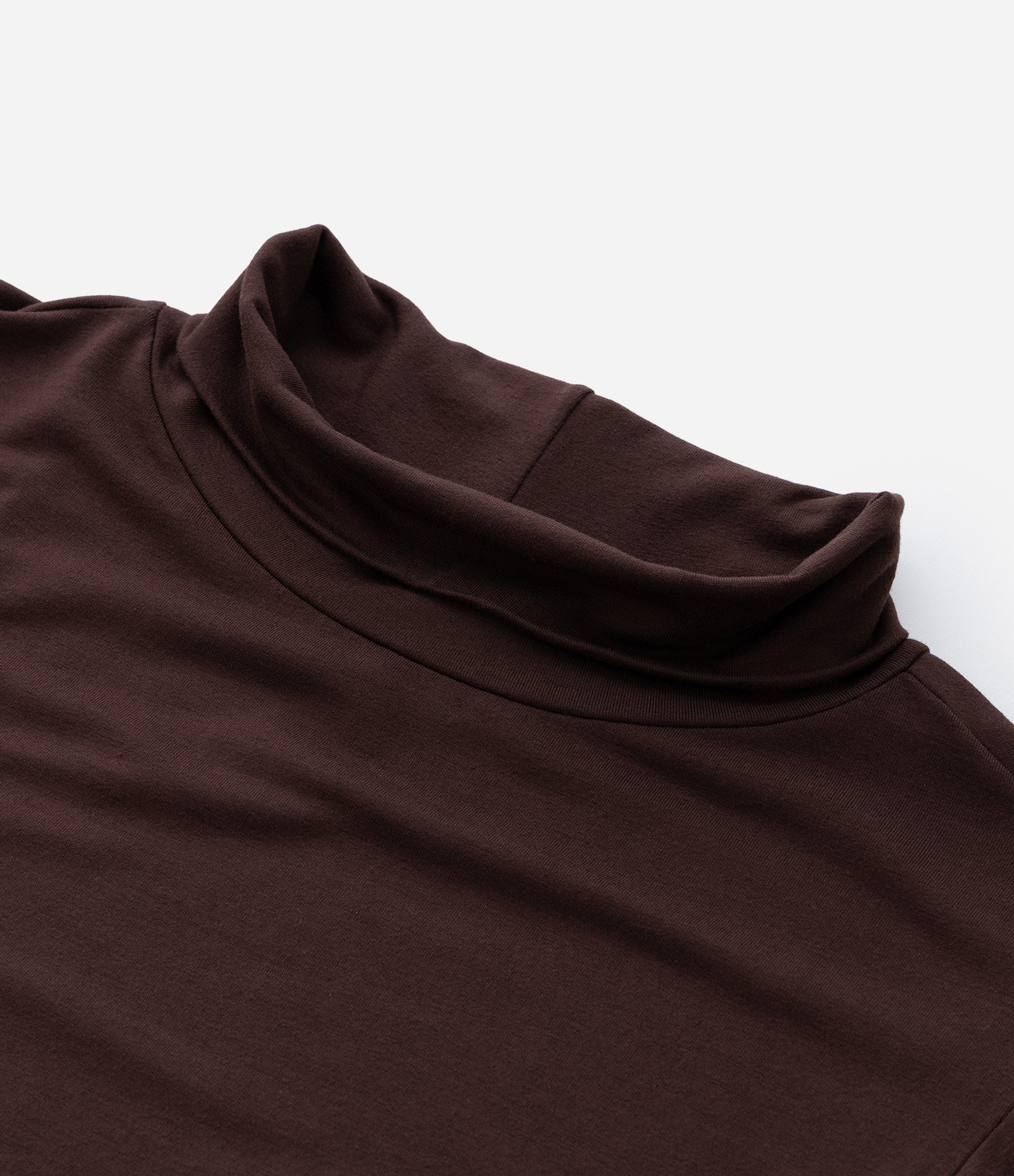 Blusa Gola Alta em Viscolycra Curve & Plus Size Marrom 7