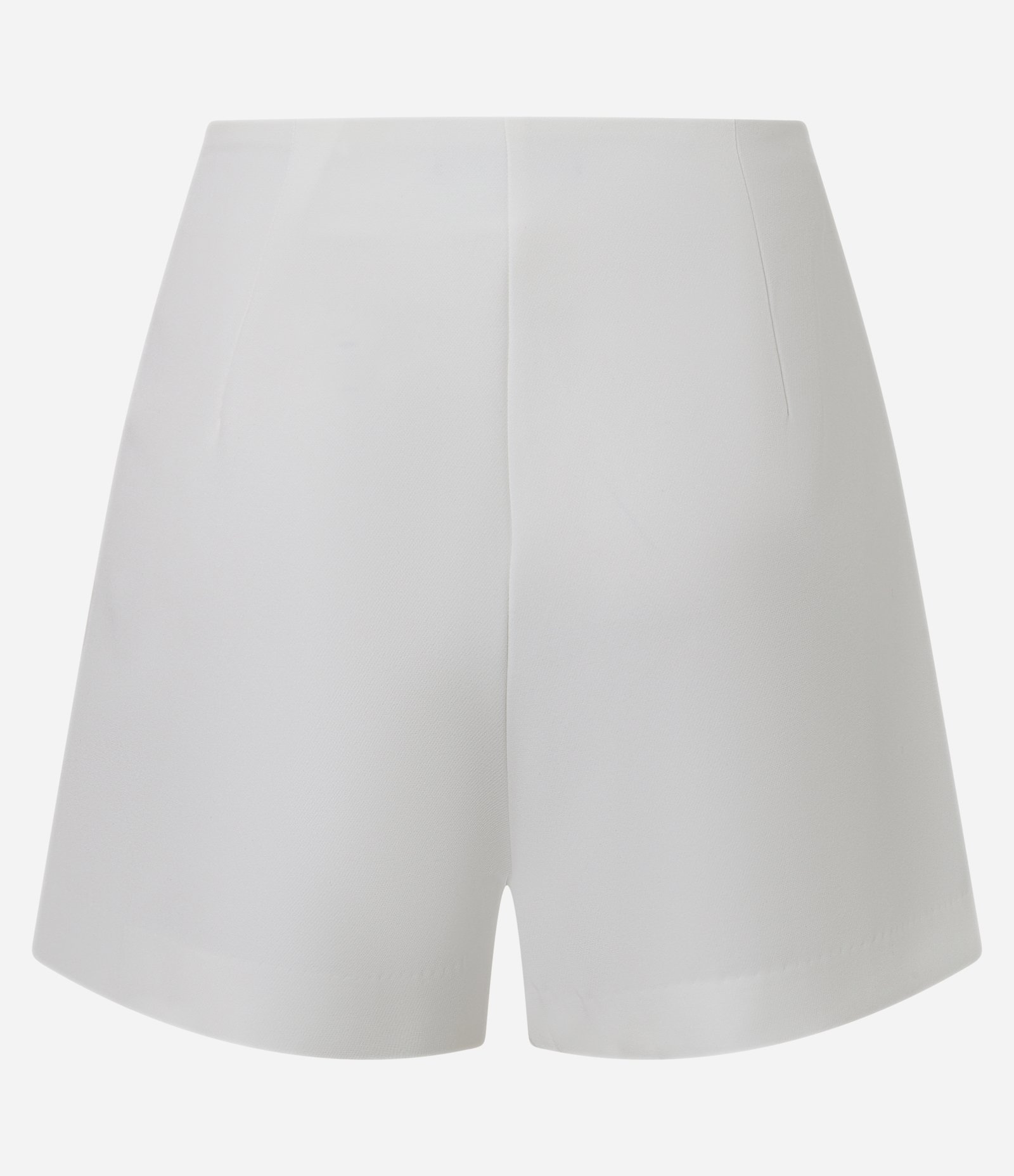 Short Saia em Crepe com Botões Forrados no Transpasse Off White 6
