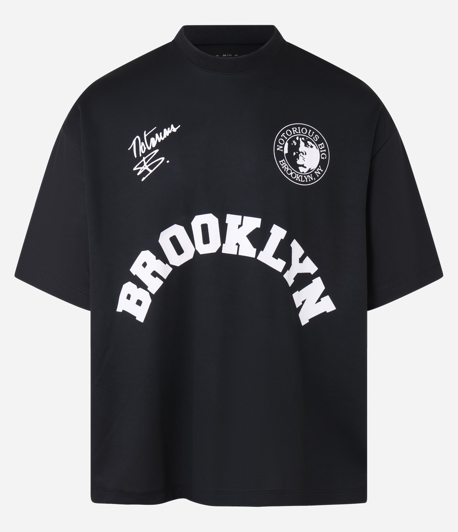 Camiseta Oversized com Estampa Localizada e Lettering Notorious BIG Preto 6