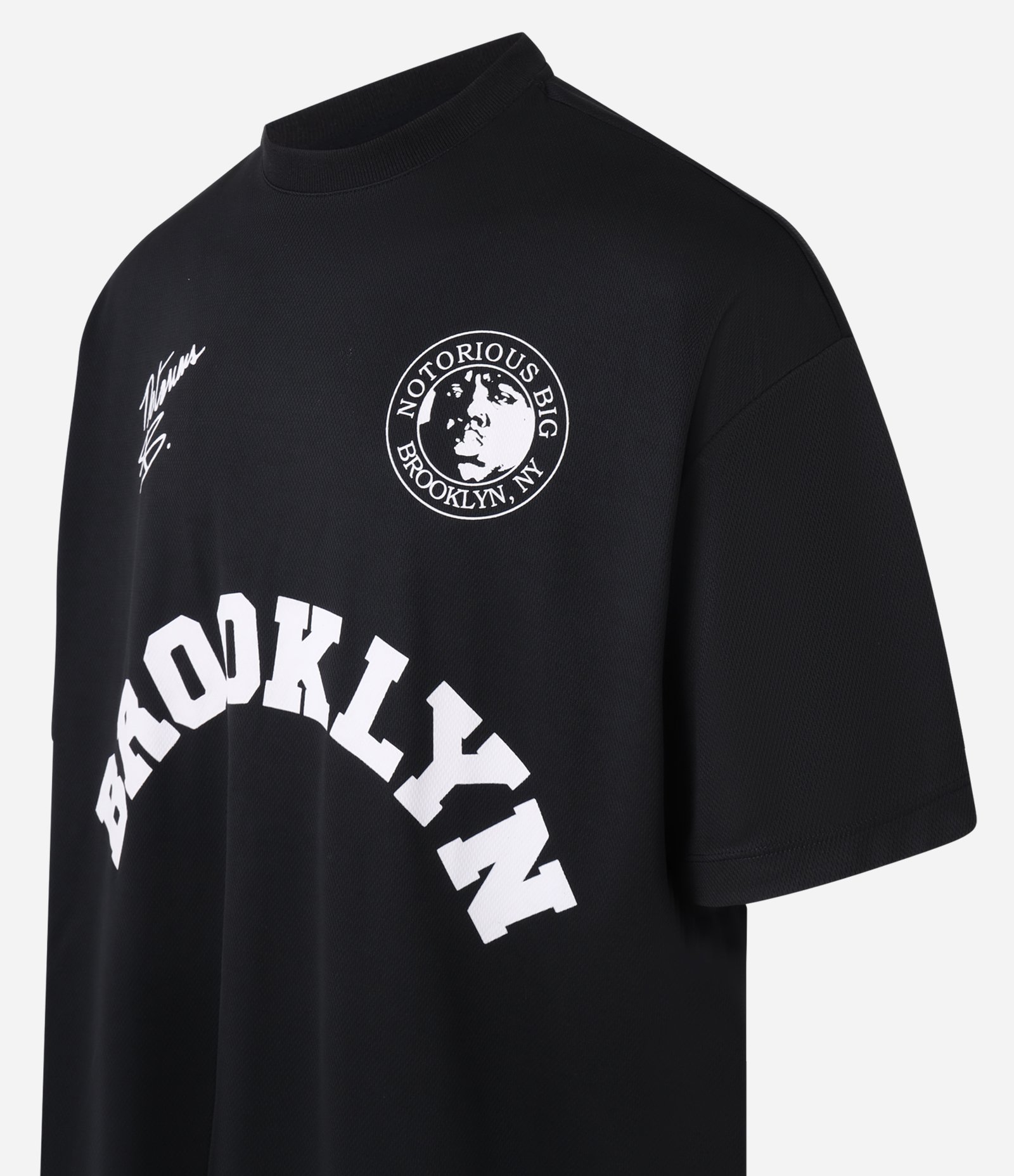 Camiseta Oversized com Estampa Localizada e Lettering Notorious BIG Preto 7