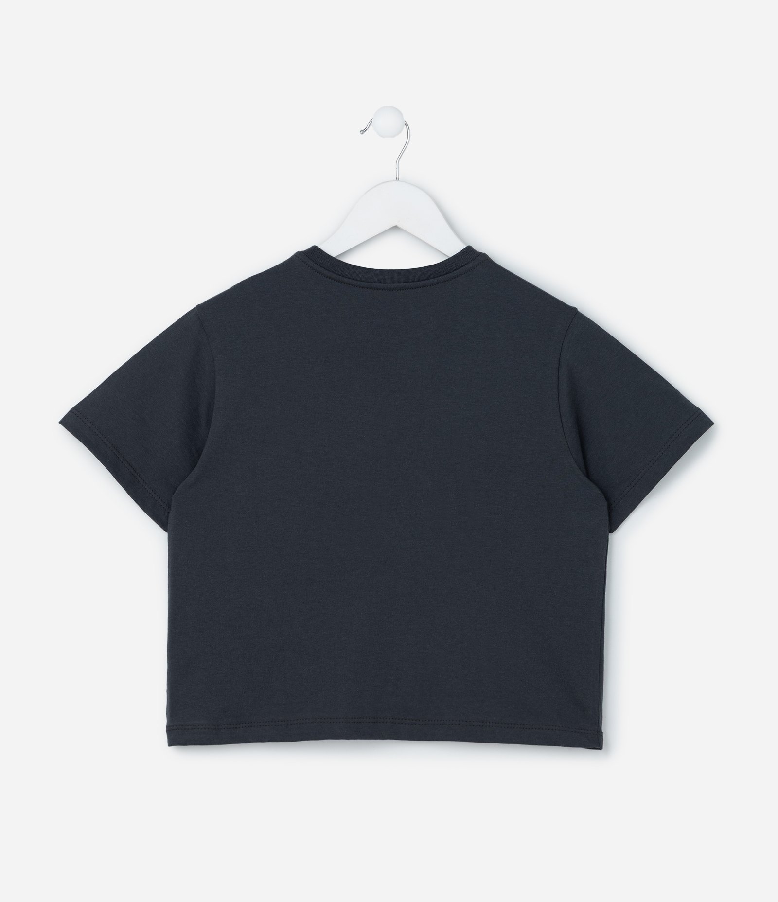 Camiseta Infantil com Lettering Boston - Tam 5 a 14 Anos Cinza 2