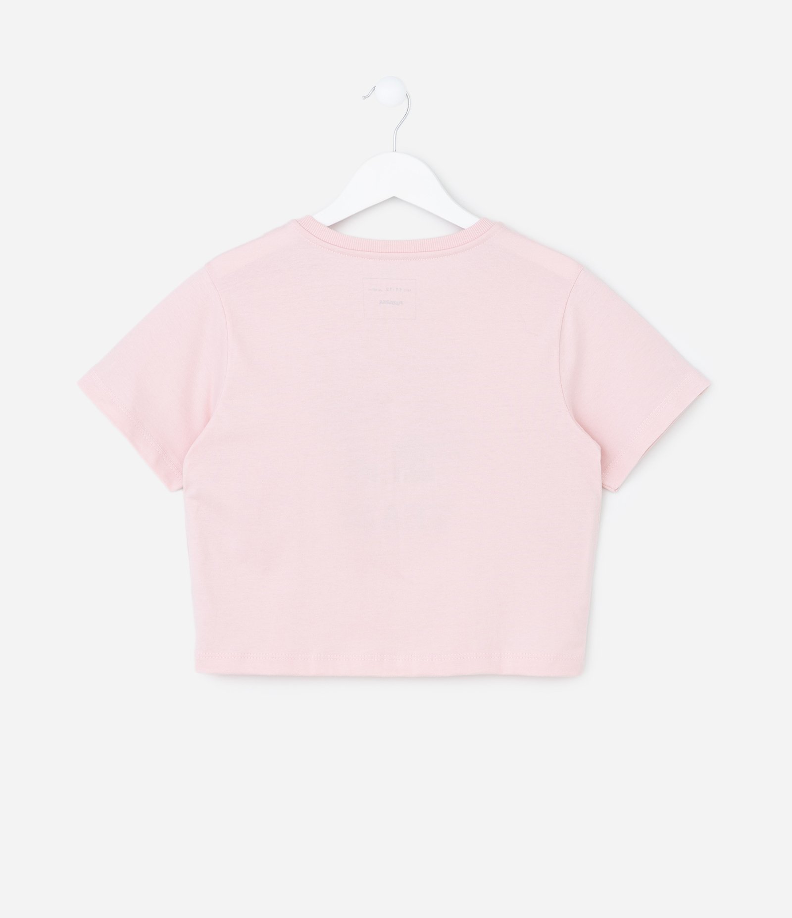 Camiseta Cropped Infantil com Lettering Chicago - Tam 5 a 14 Anos Rosa 3