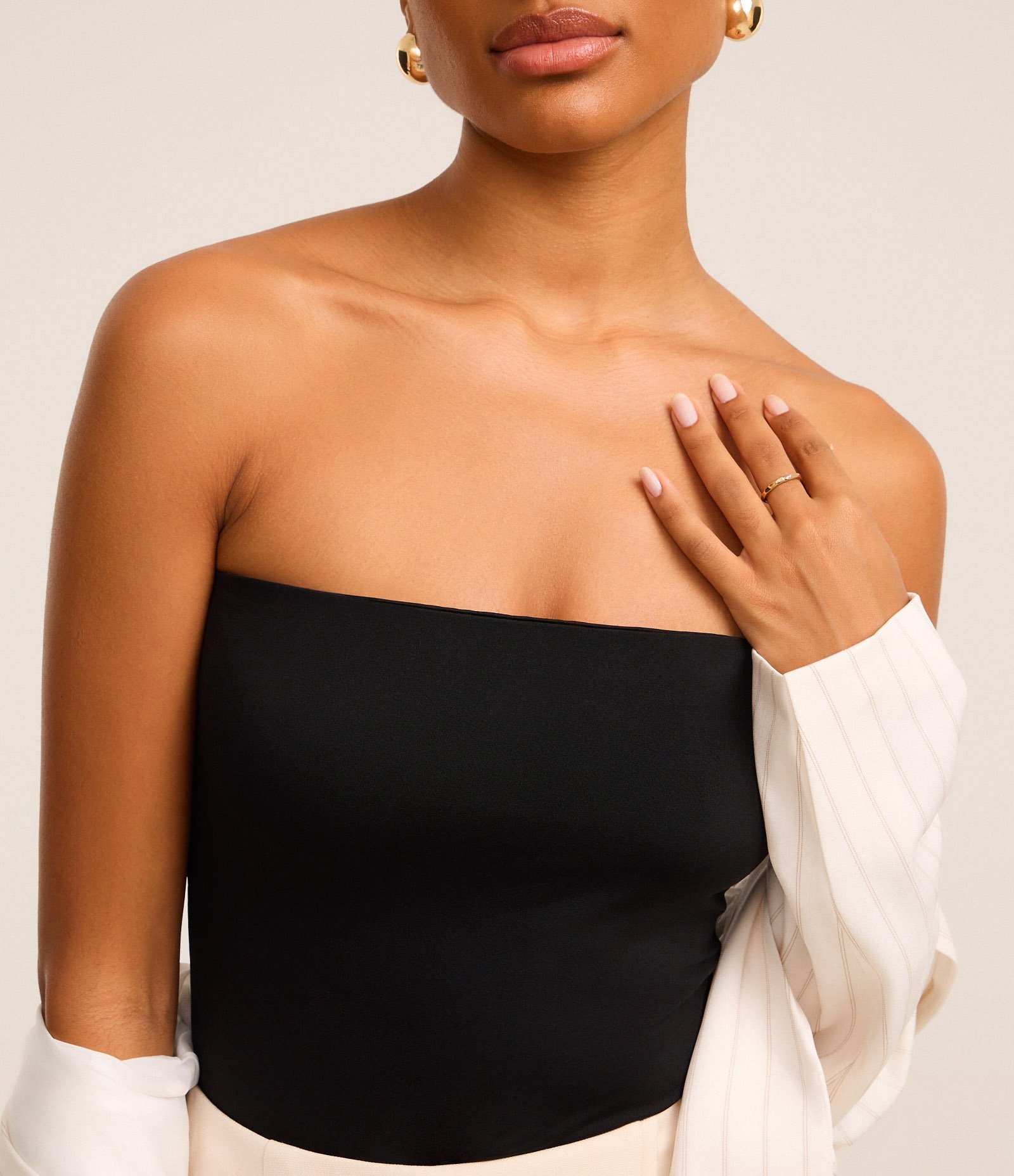 Top Ajustado Tomara Que Caia Preto 3