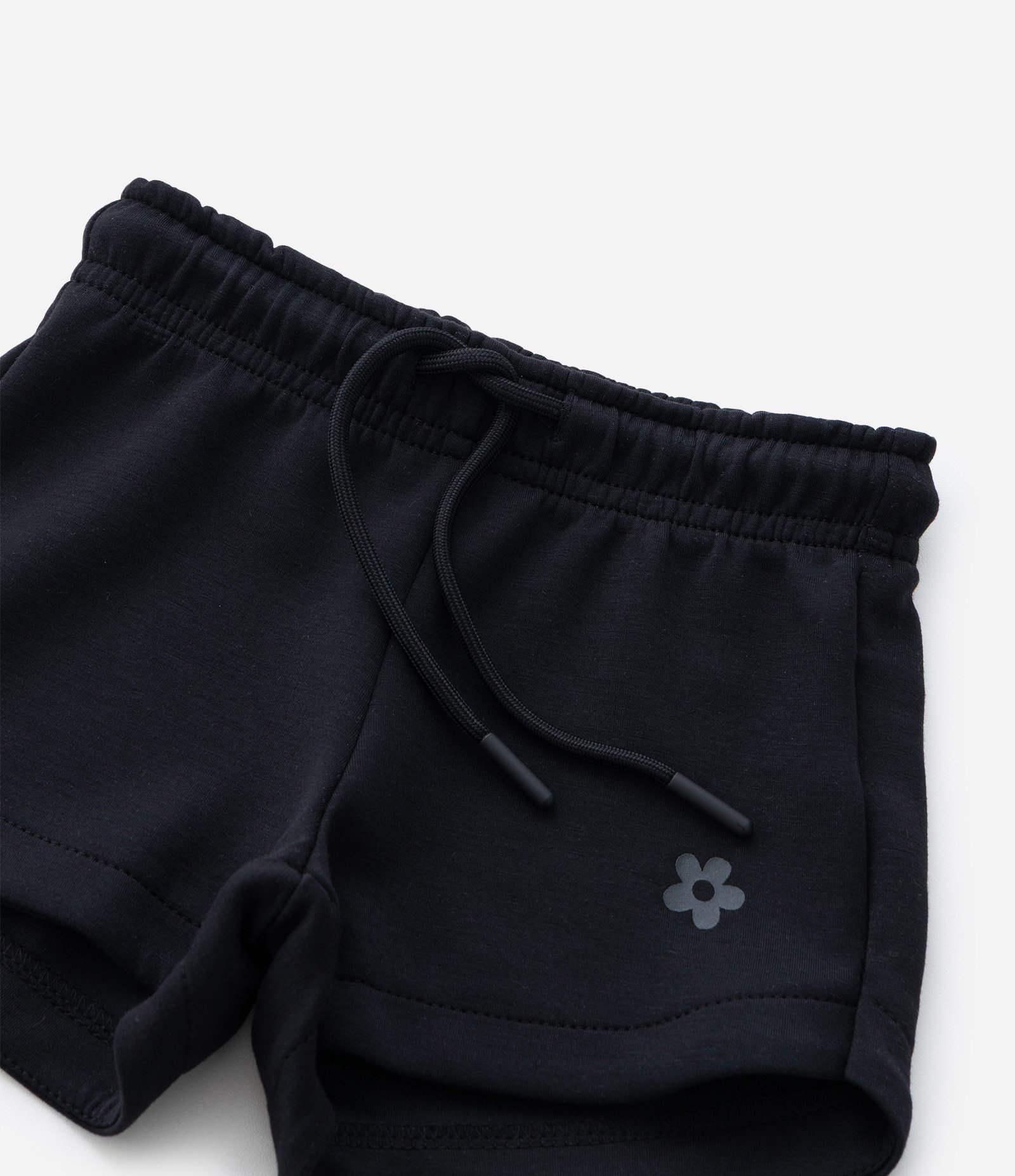 Short Infantil em Modal com Estampa Localizada - Tam 1 a 6 Anos Preto 4