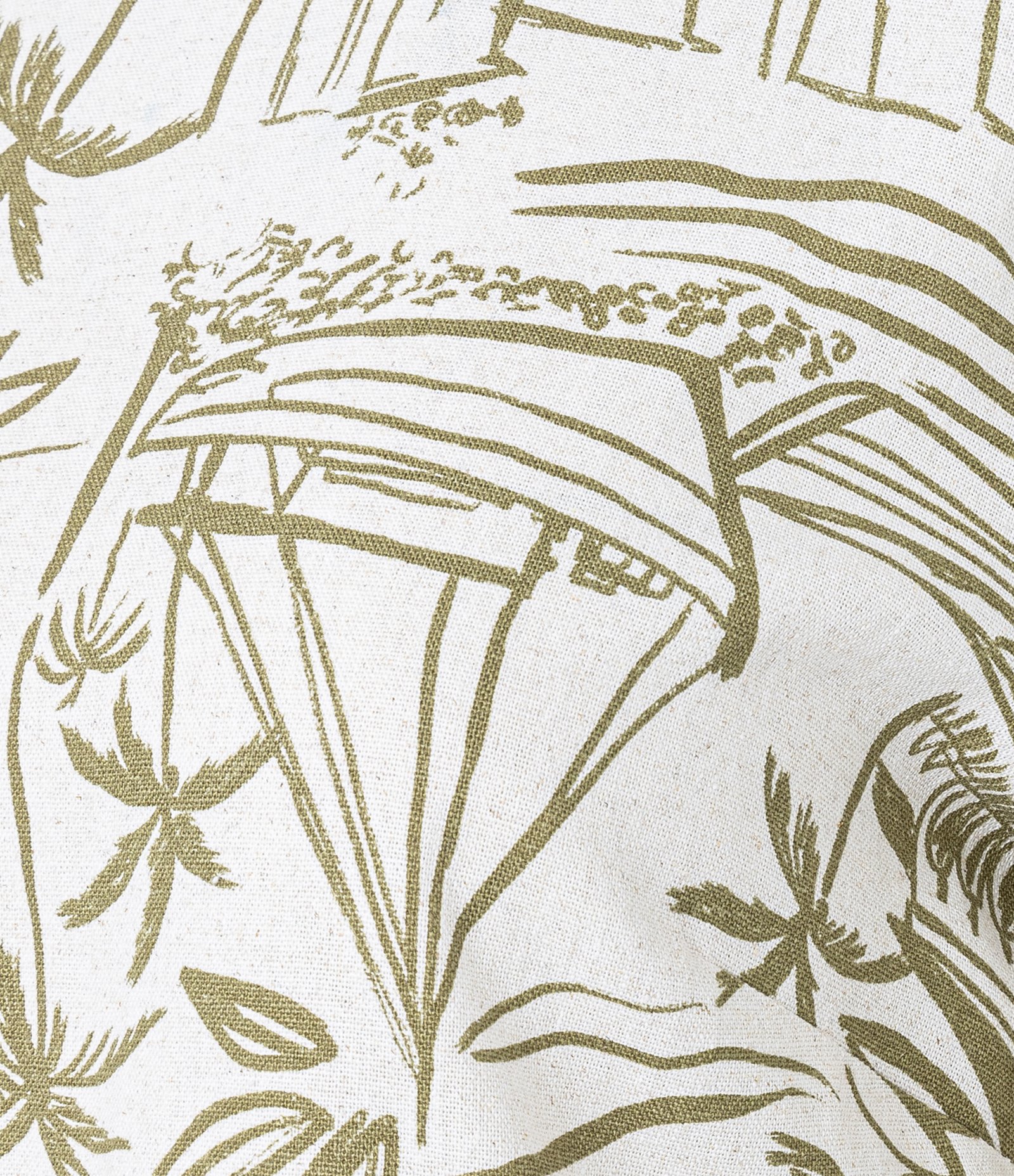 Blusa em Viscolinho com Estampa Vilarejo na Praia Dourado/Off White 7