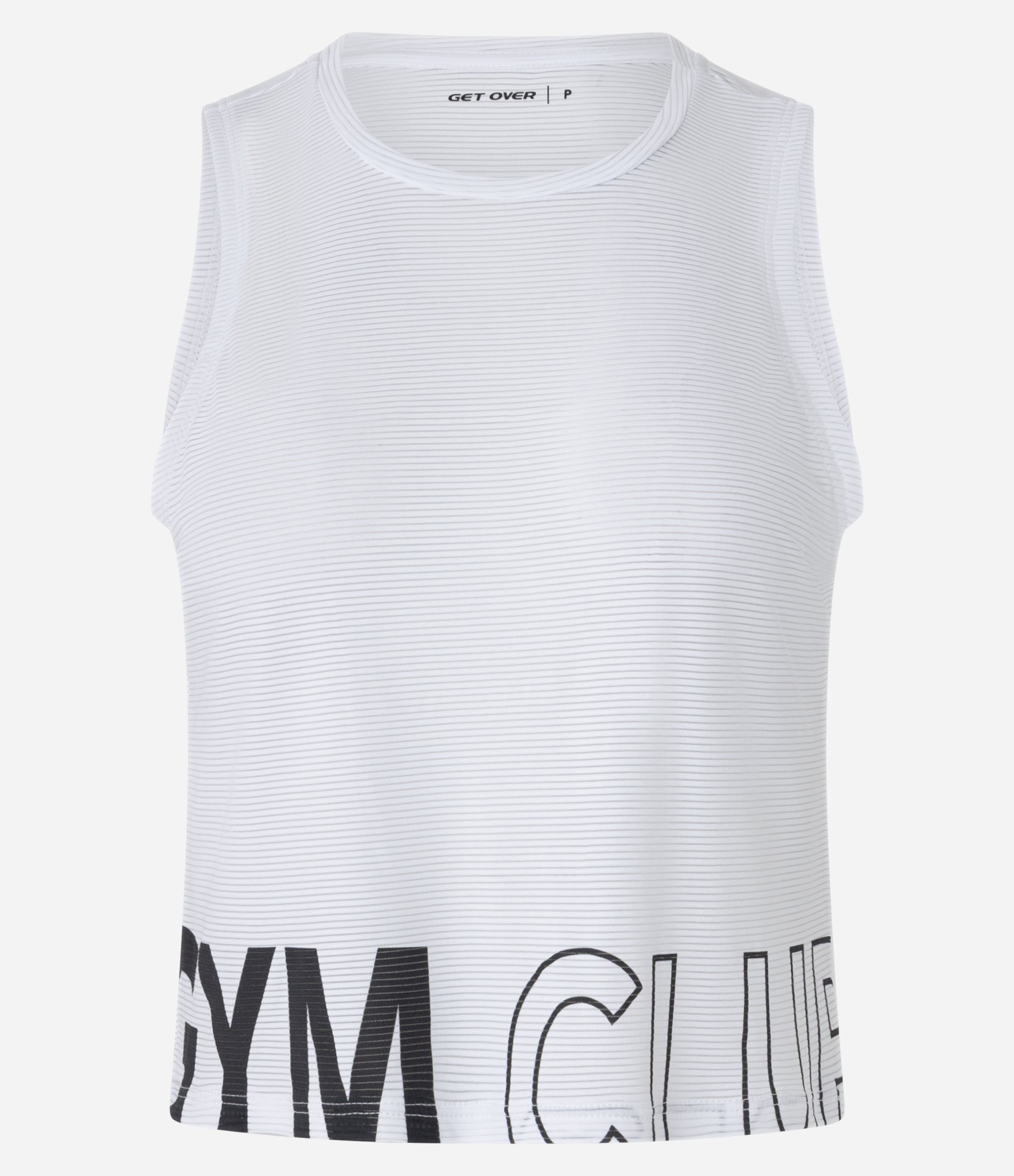 Regata Esportiva em Microfibra Texturizada com Estampa Gym Club Branco 5