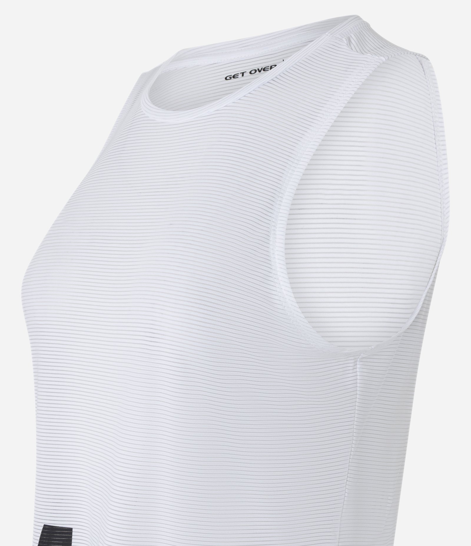 Regata Esportiva em Microfibra Texturizada com Estampa Gym Club Branco 6