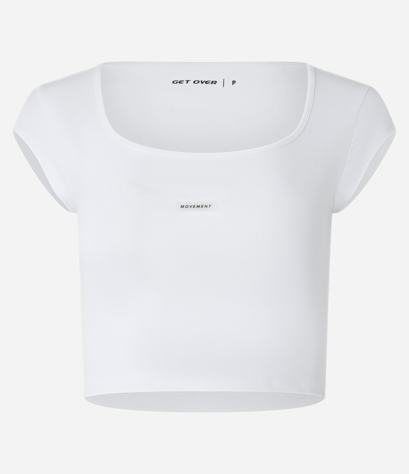 Camiseta Cropped Esportiva em Microfibra com Estampa Lettering Branco 4