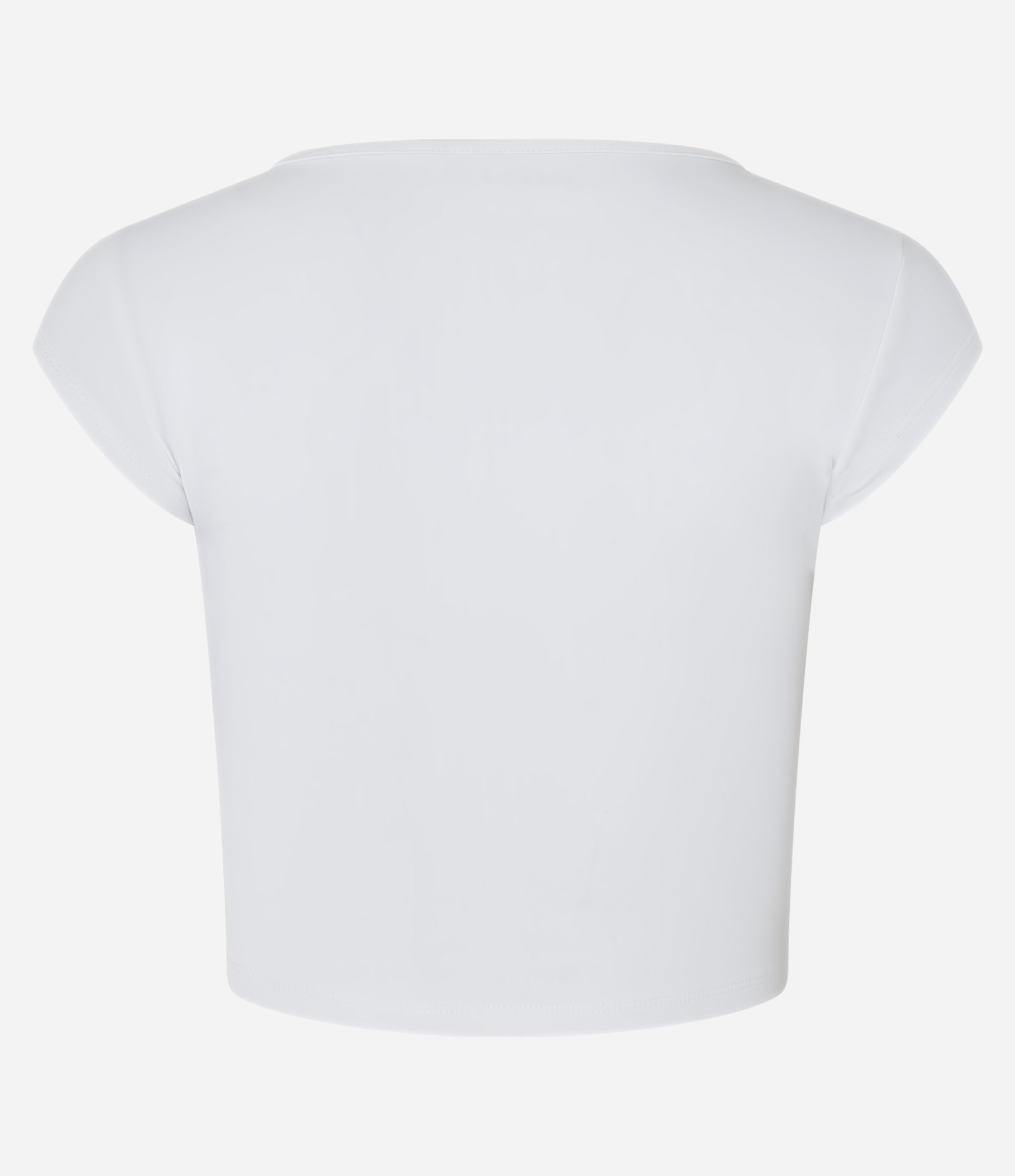 Camiseta Cropped Esportiva em Microfibra com Estampa Lettering Branco 5