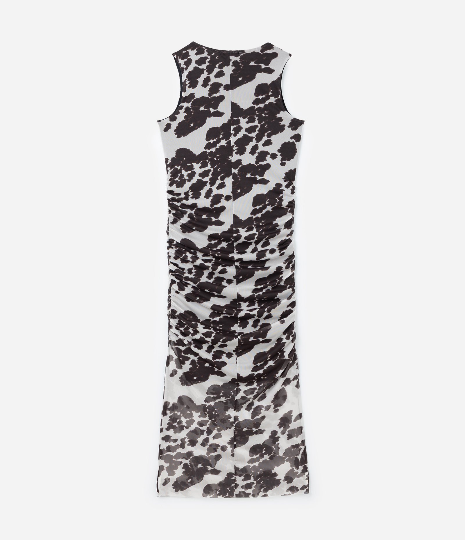 Vestido Tule Midi com Estampa de Vaca Curve & Plus Size Cinza/Marrom 7