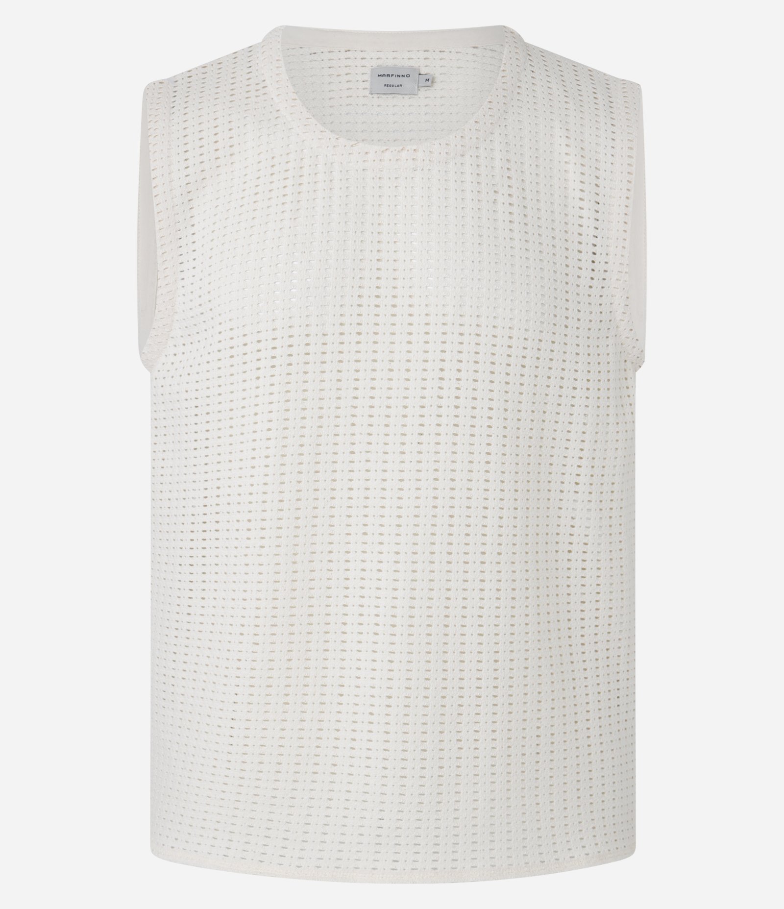 Regata Regula em Tricô Texturizado Off White 6