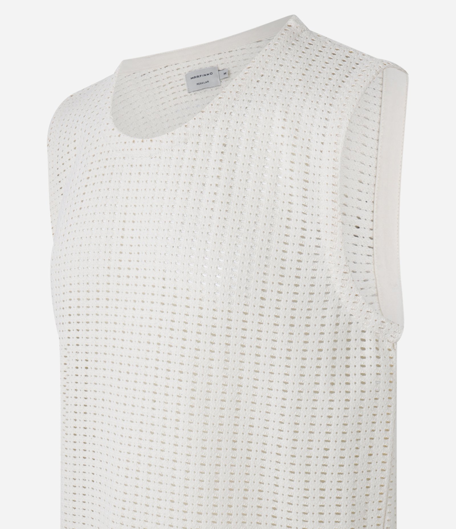 Regata Regula em Tricô Texturizado Off White 7