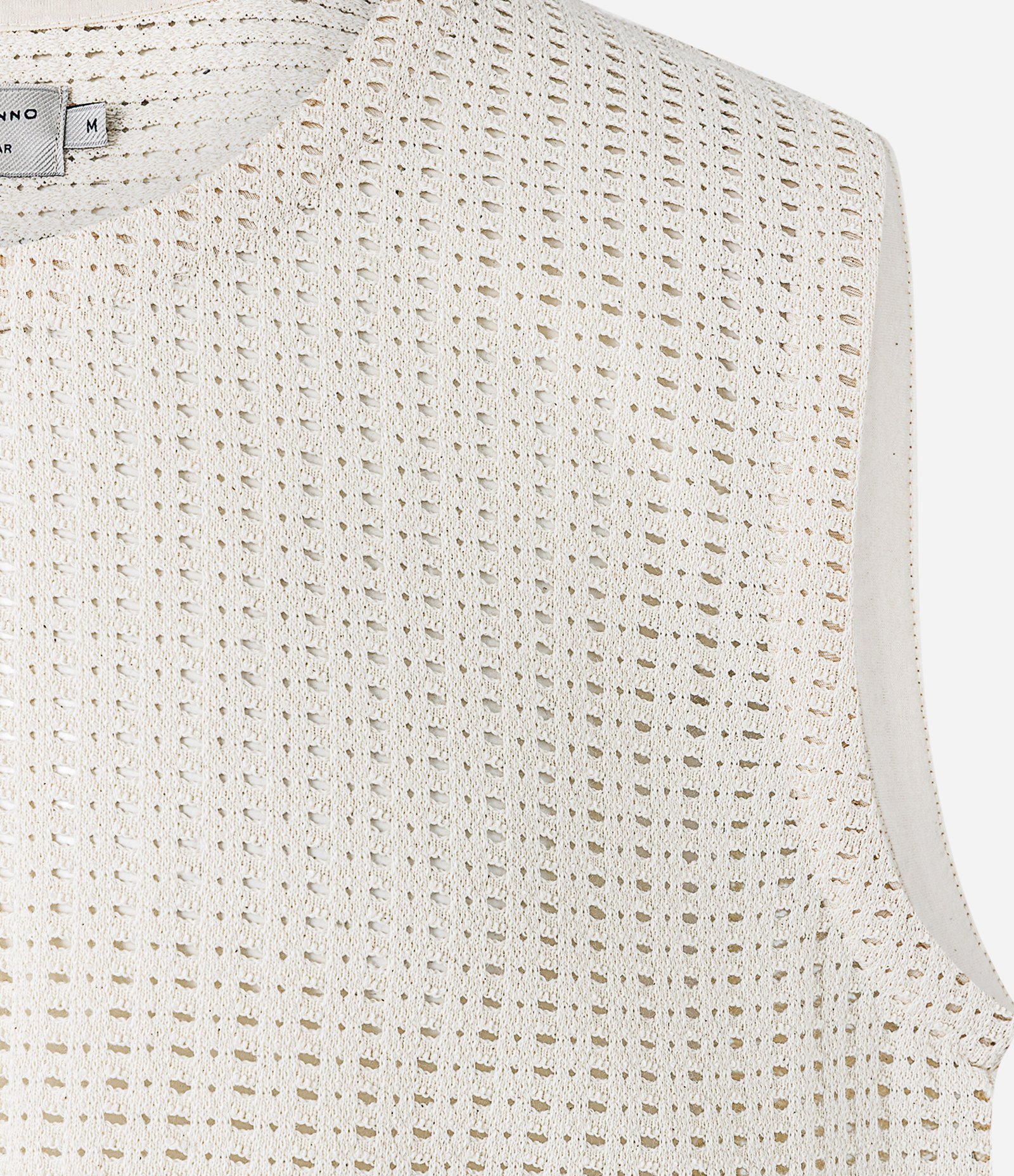 Regata Regula em Tricô Texturizado Off White 9