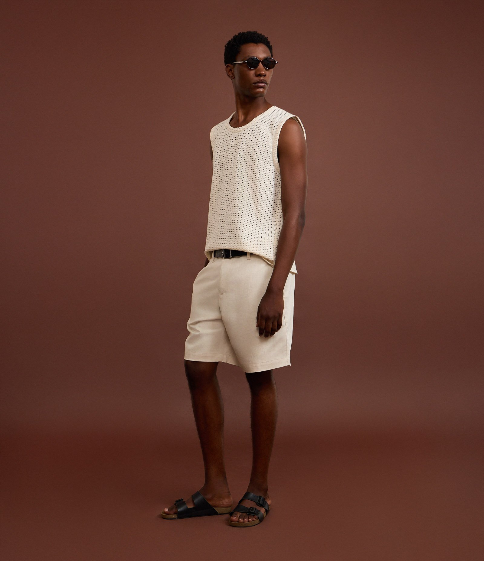 Regata Regula em Tricô Texturizado Off White 2