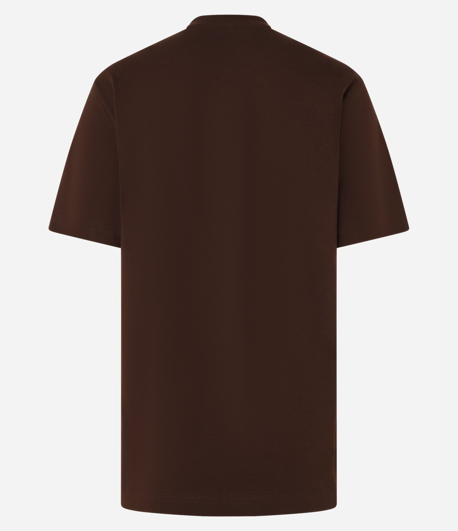 Camiseta em Algodão com Babado de Coração Marrom 7