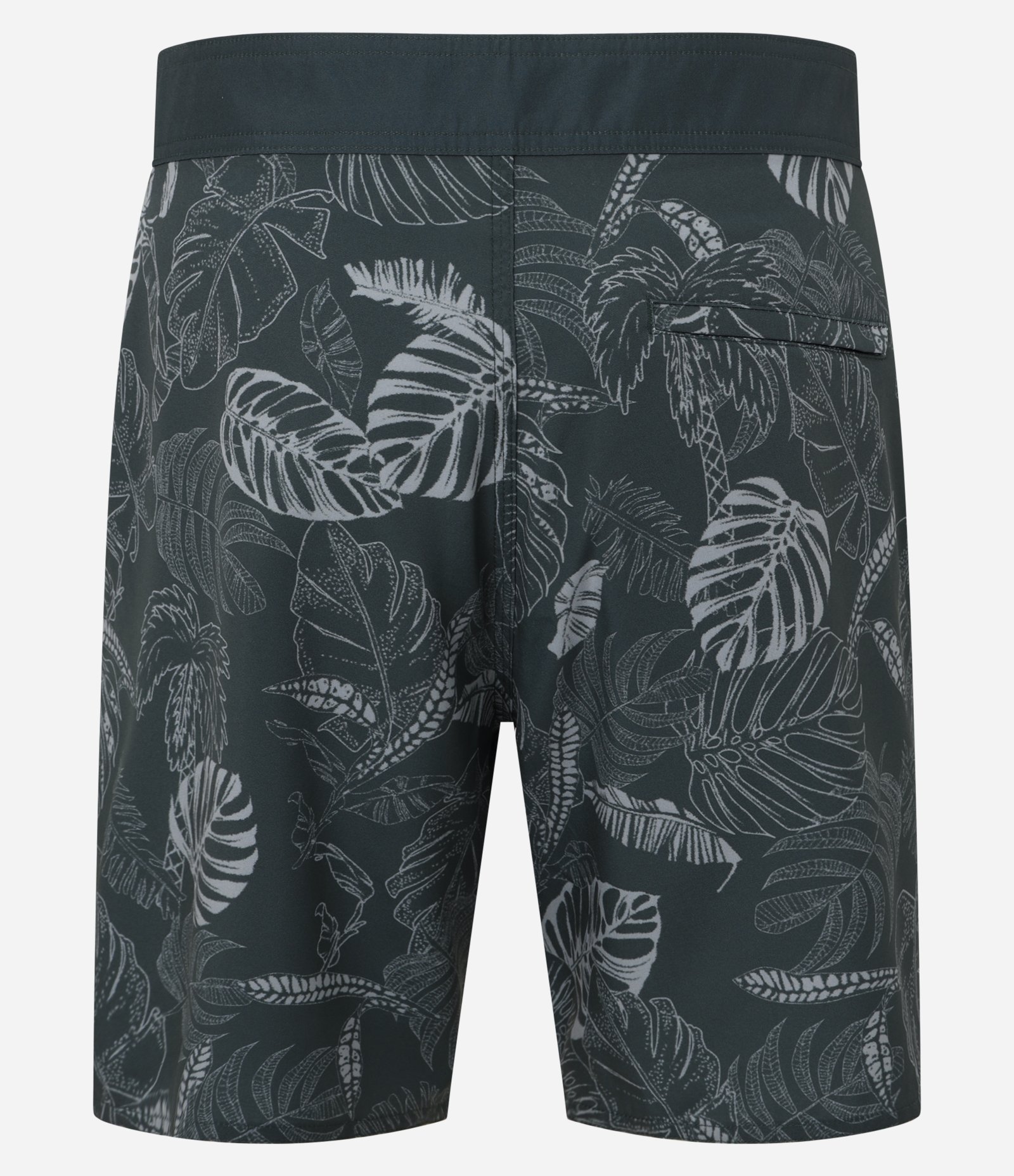 Bermuda de Banho em Microfibra com estampa de Folhagens Verde 5