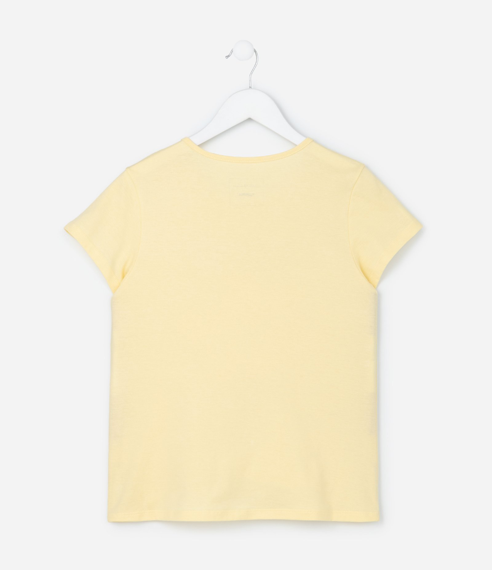Camiseta Infantil com Estampa de Flor - Tam 5 a 14 Anos Amarelo 3