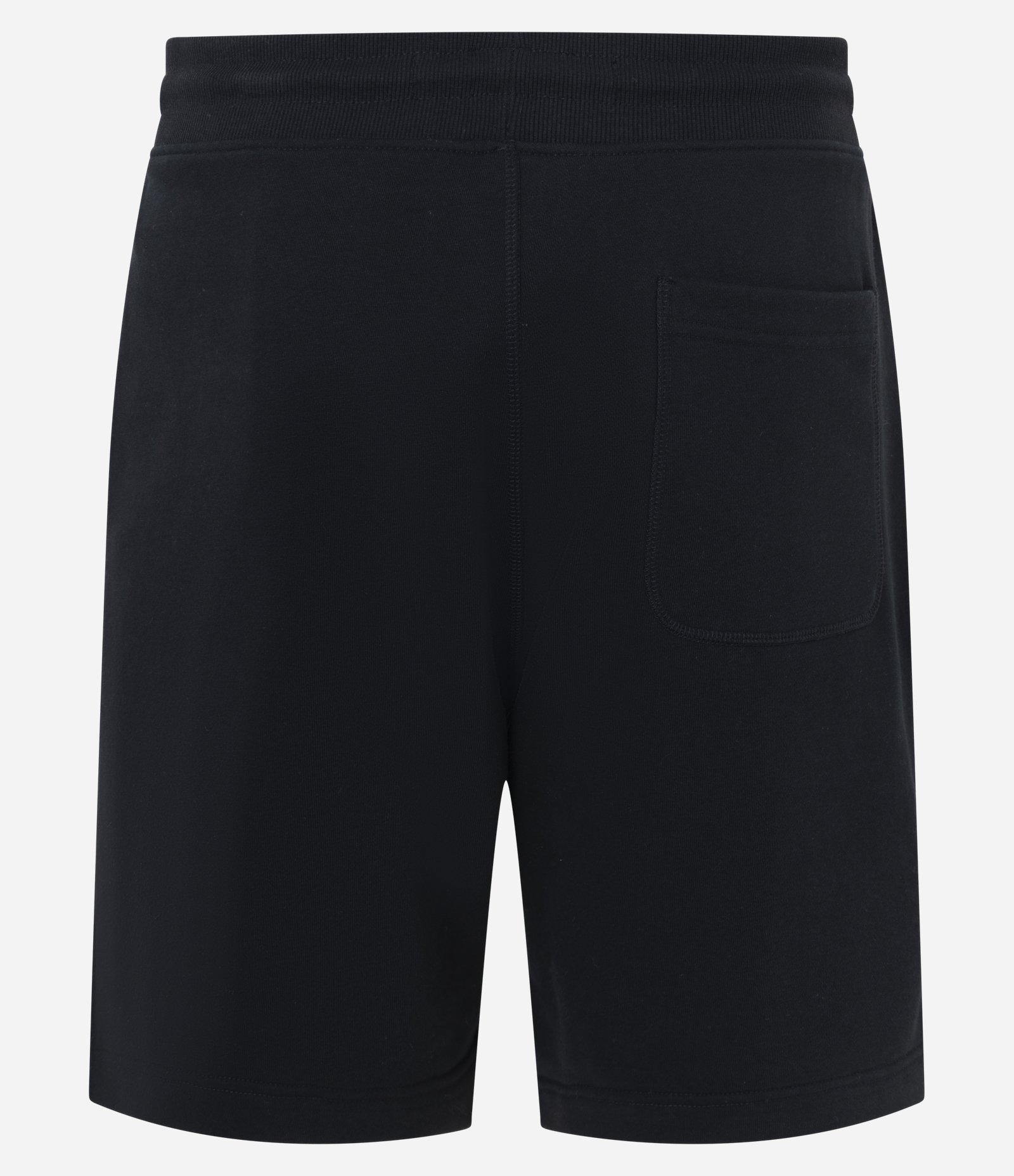Bermuda Slim em Moletom com Felpa e Bolsos Preto 2