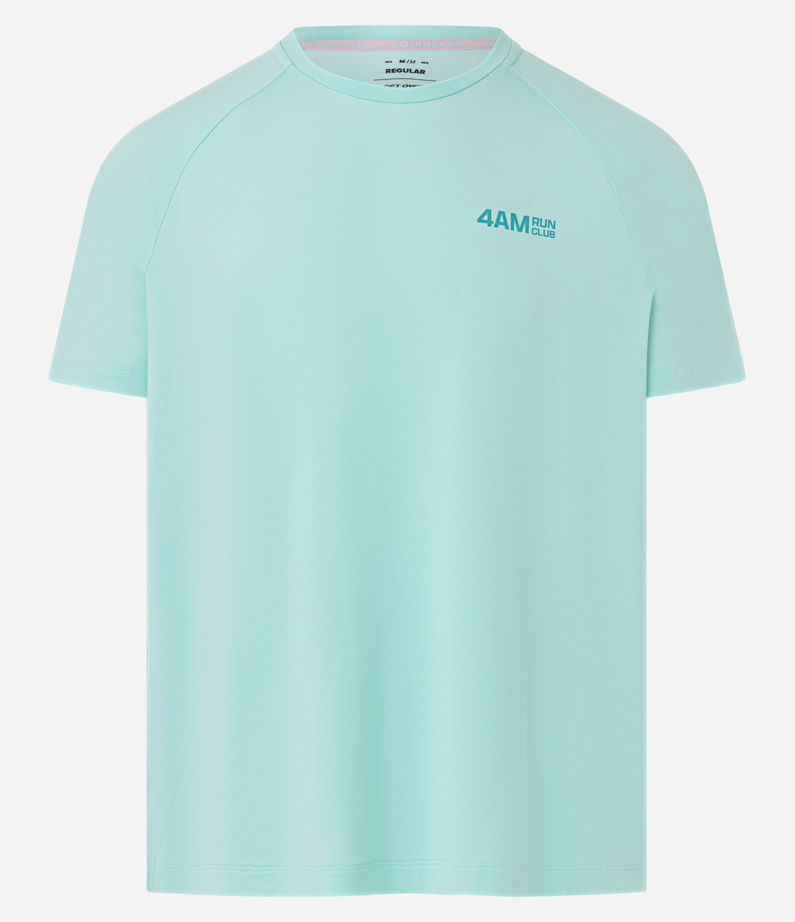 Camiseta Esportiva Regular com Tecnologia Dry e Lettering Refletivo Azul 5