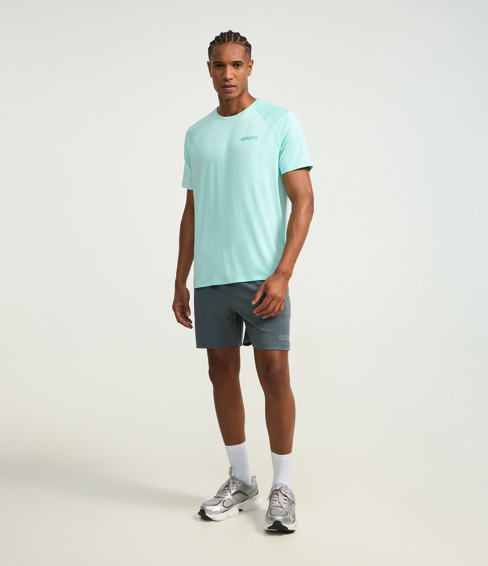 Camiseta Esportiva Regular com Tecnologia Dry e Lettering Refletivo Azul 2