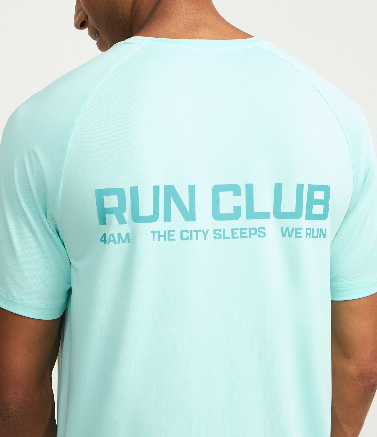 Camiseta Esportiva Regular com Tecnologia Dry e Lettering Refletivo Azul 3