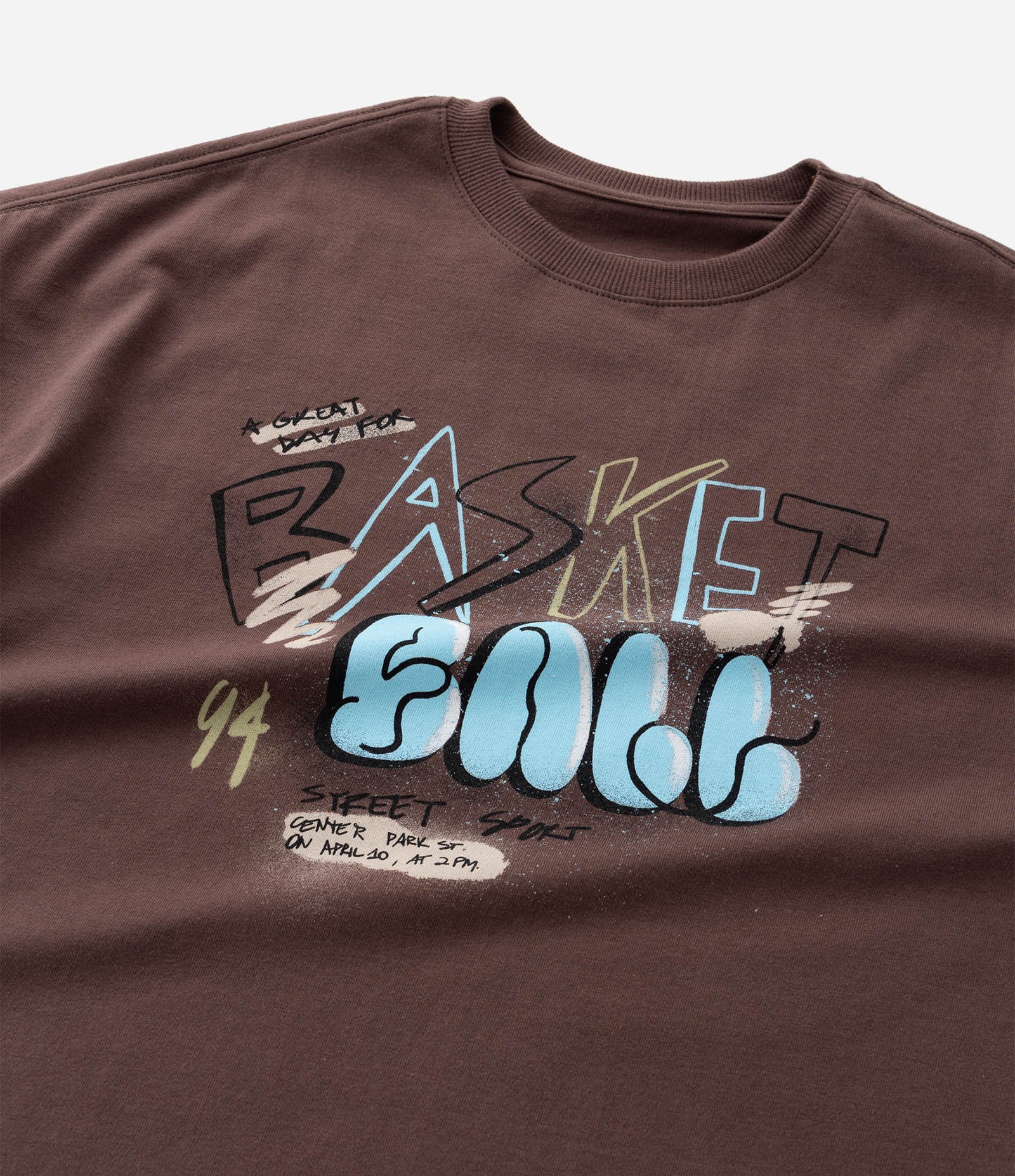Camiseta Infantil com Lettering Grafitado - Tam 5 a 14 Anos Marrom 8