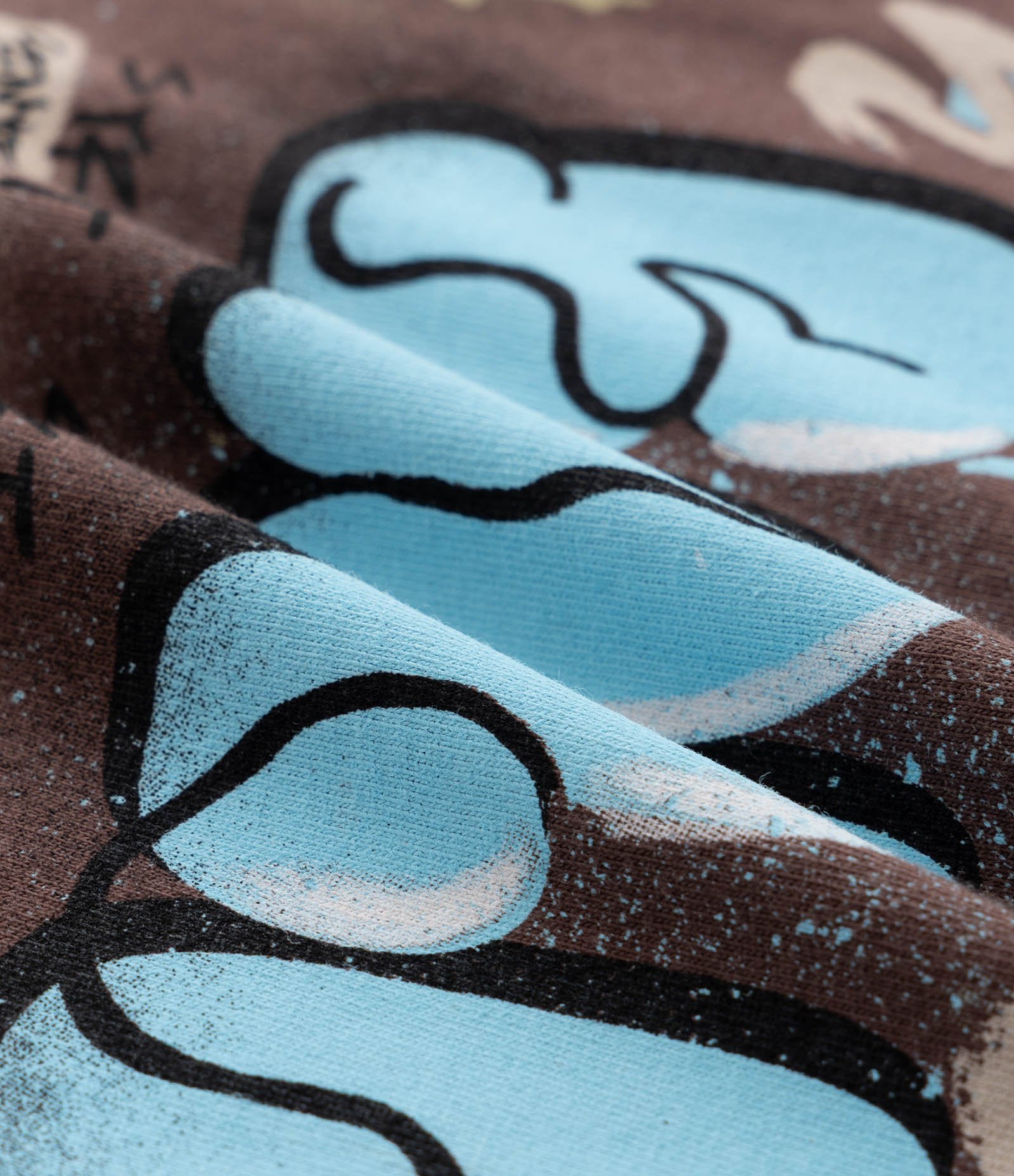 Camiseta Infantil com Lettering Grafitado - Tam 5 a 14 Anos Marrom 3