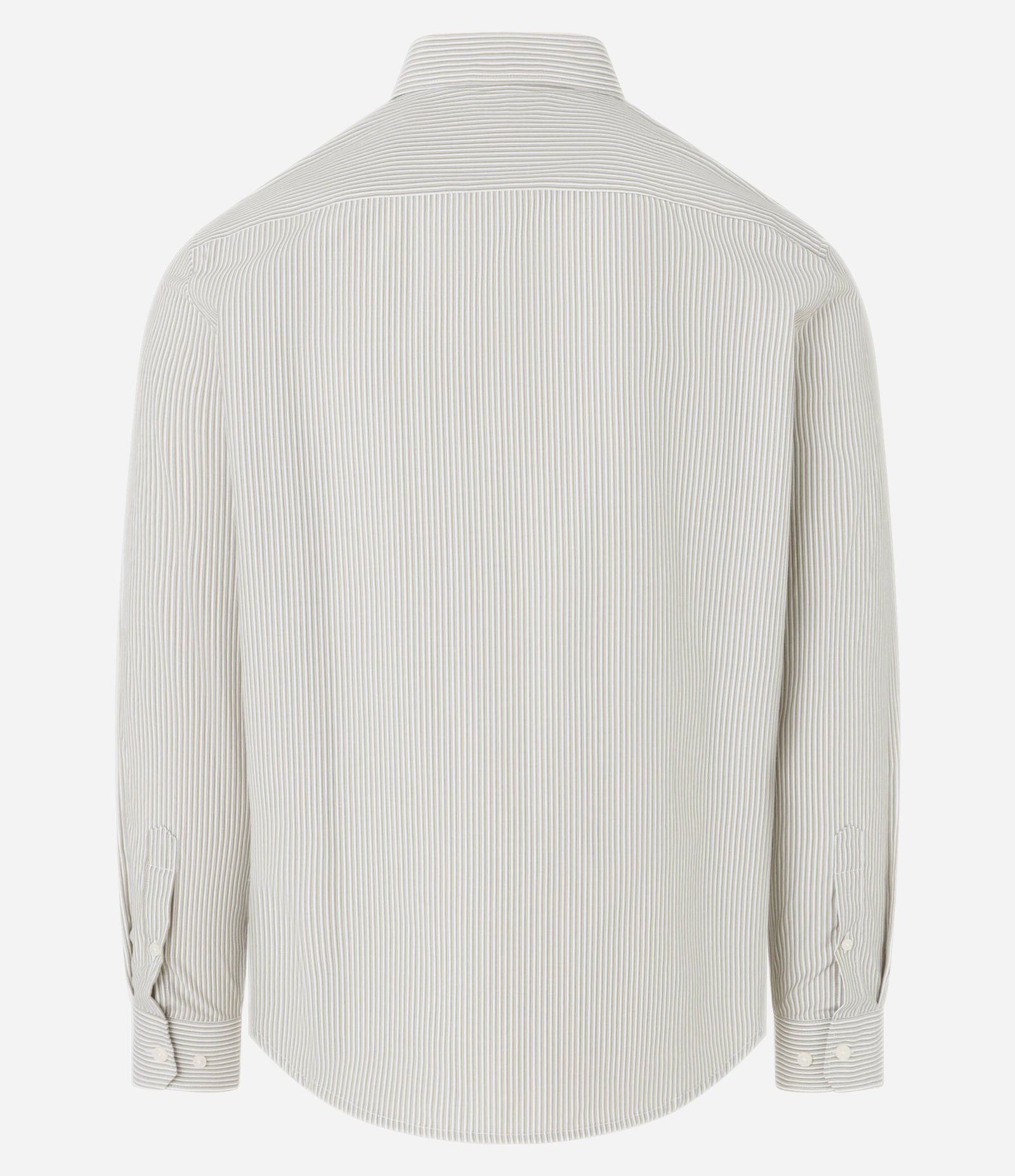 Camisa Regular em Alfaiataria Listrada Verde 6