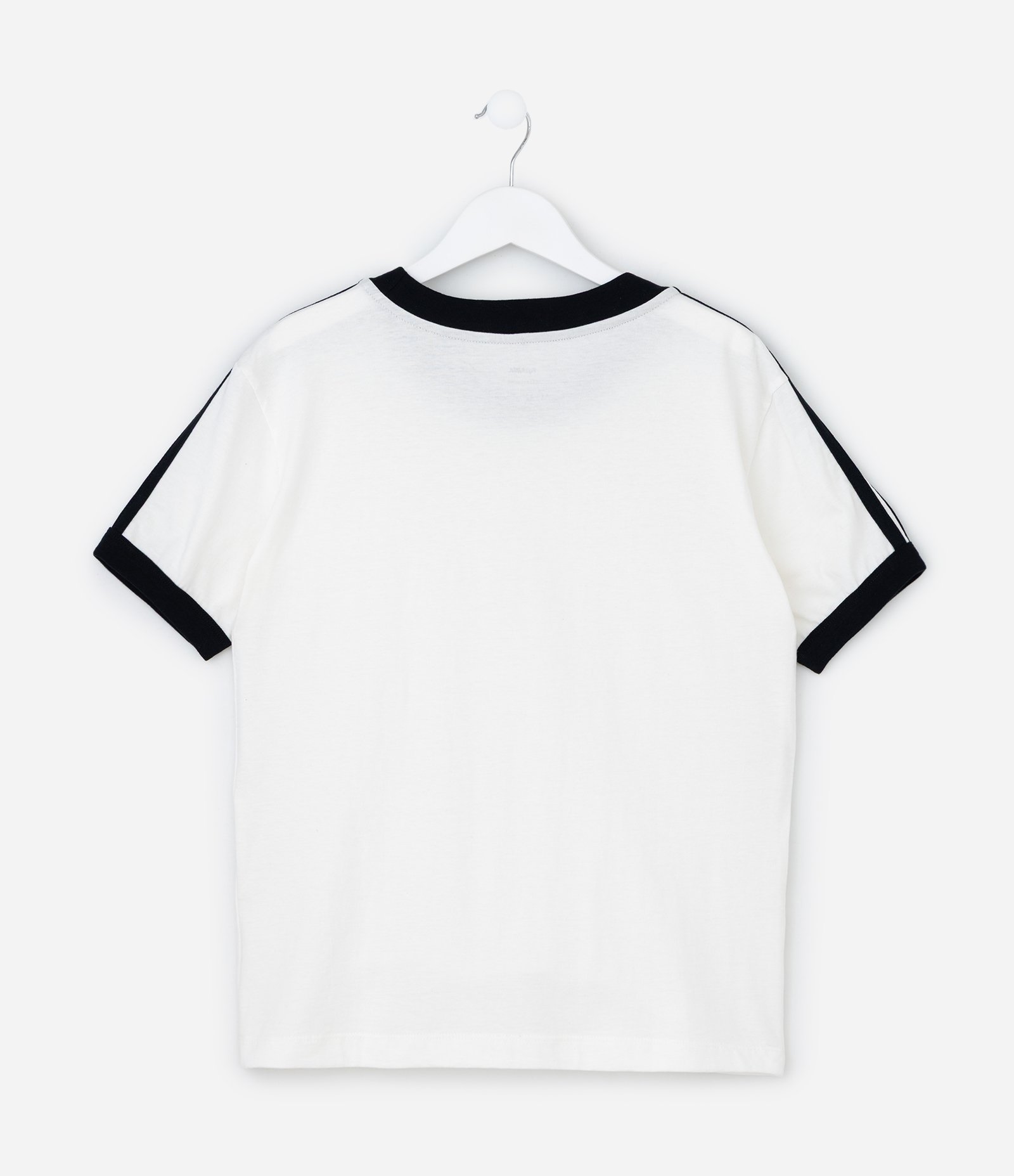 Camiseta Infantil com Detalhes Contrastantes - Tam 5 a 14 anos Branco 2