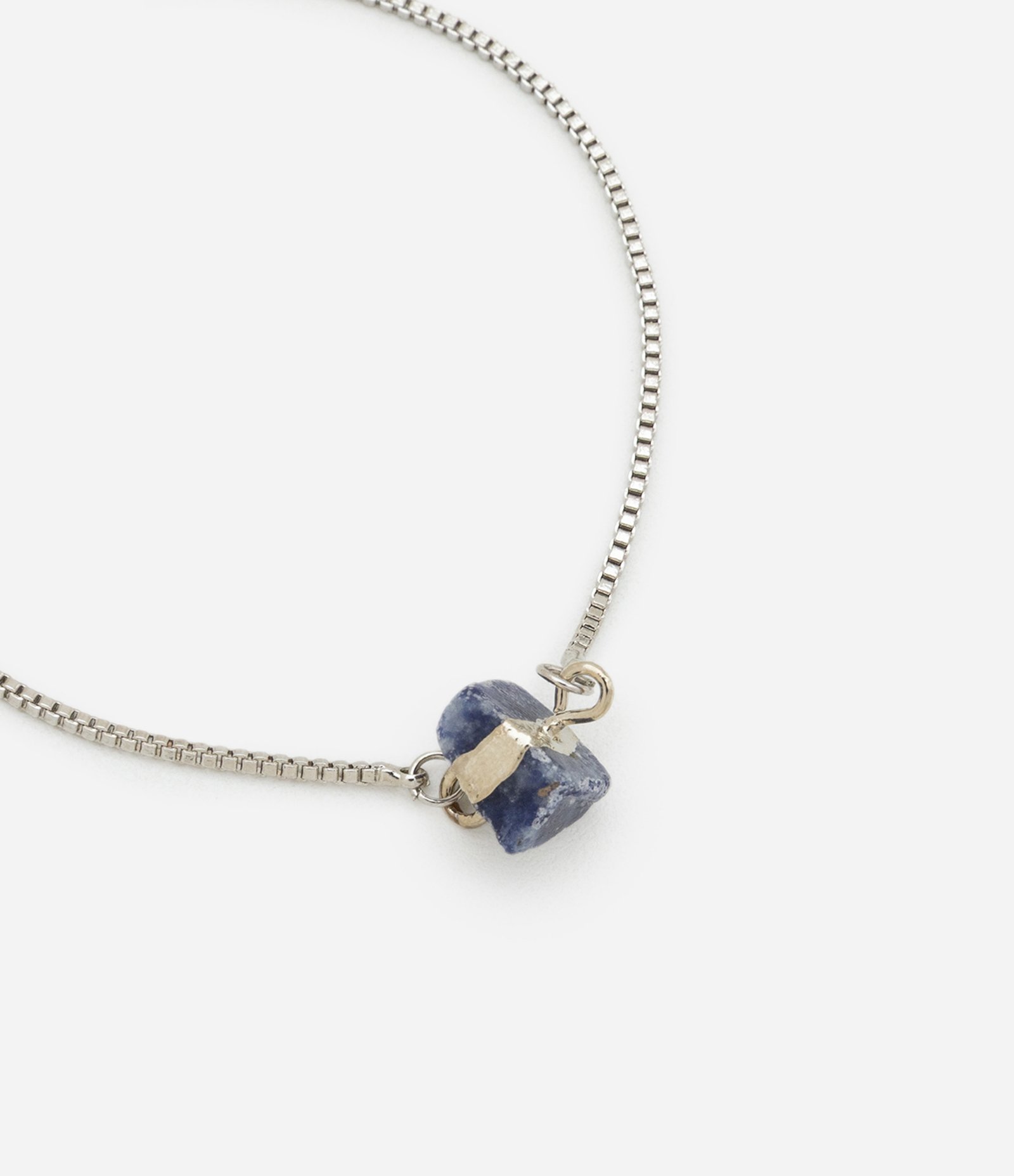 Pulseira Ajustável com Pedra Natural Prata 3