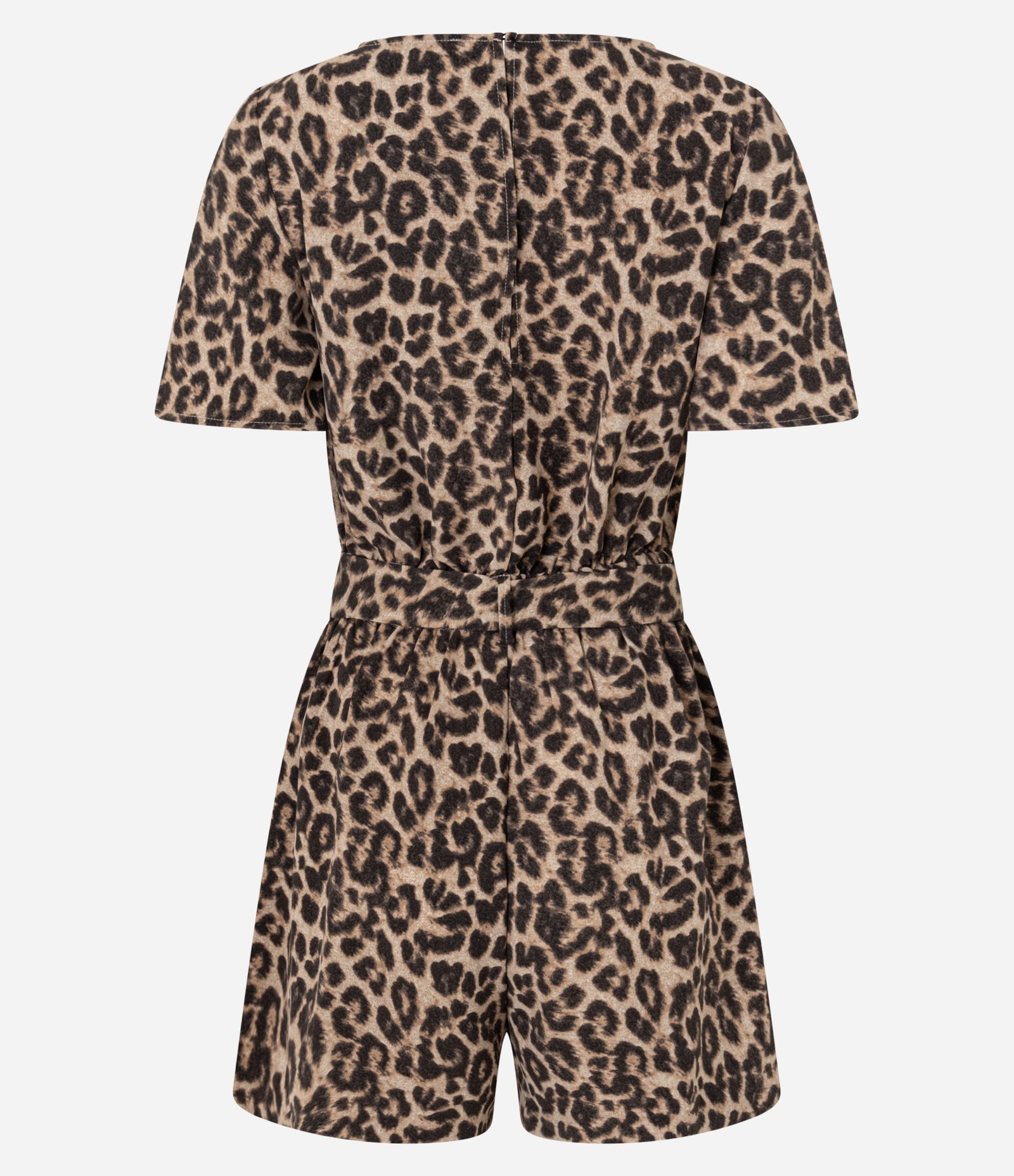 Macaquinho em Airflow com Amarração e Estampa Onça Multicores 6