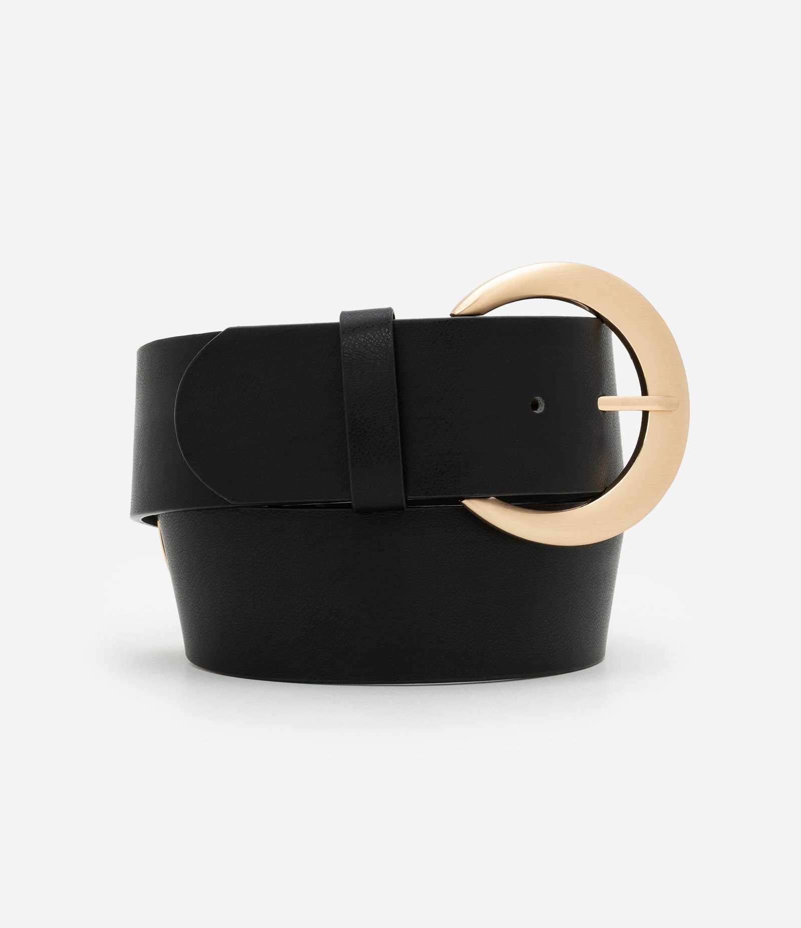 Cinto Boho Largo com Fivela Dupla Preto 2