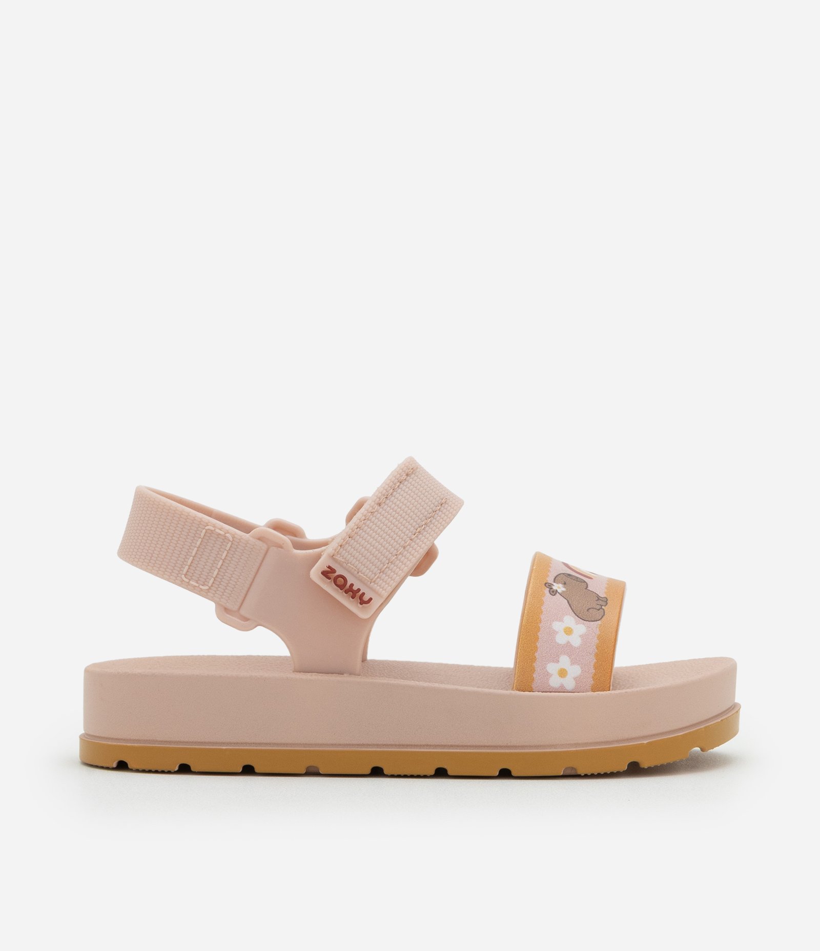Sandália Infantil em PVC com Estampa de Capivara Zaxy - Tam 19 a 27 Rosa 5