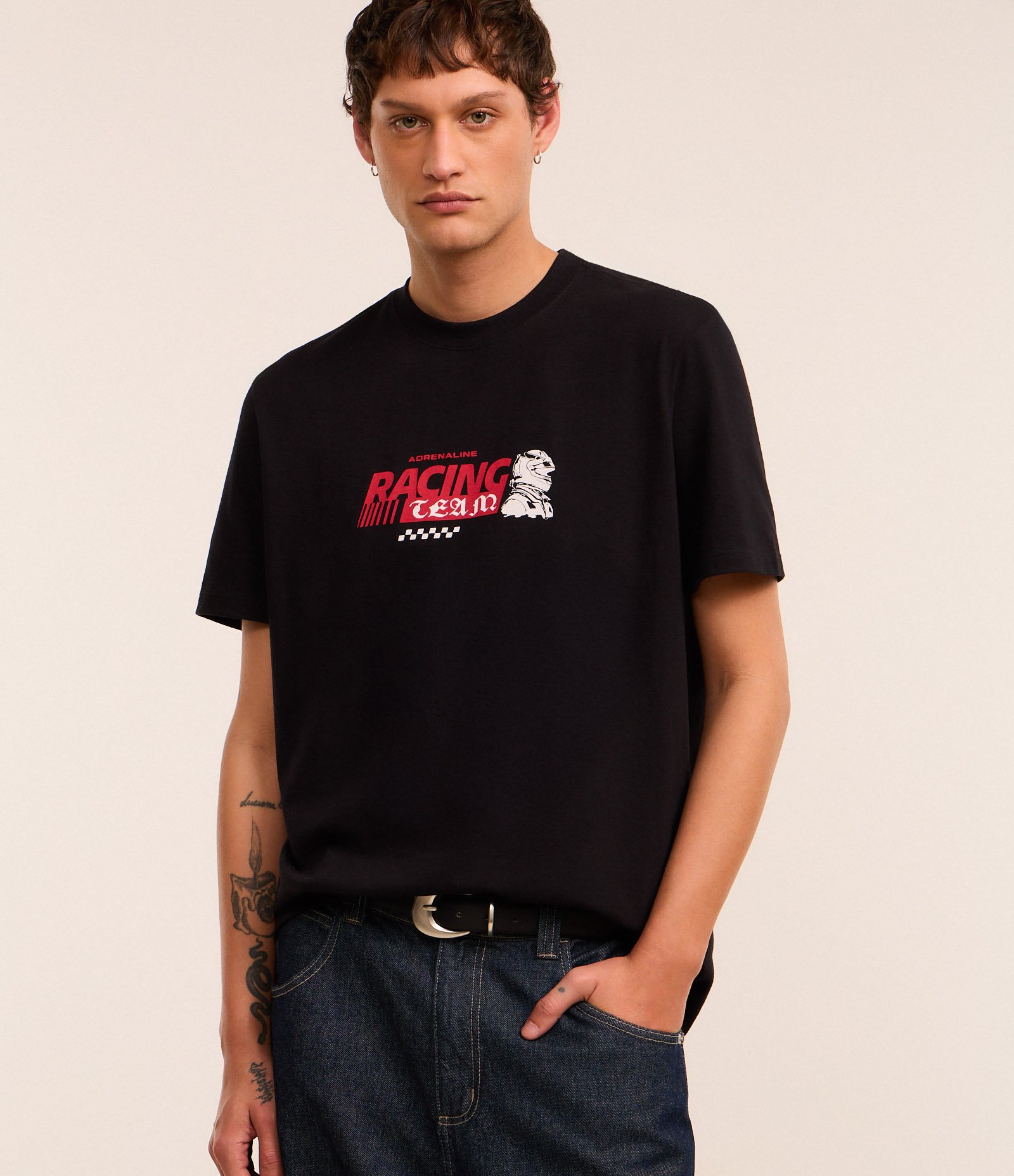 Camiseta Comfort em Algodão com Estampa Automobilismo e Lettering 2