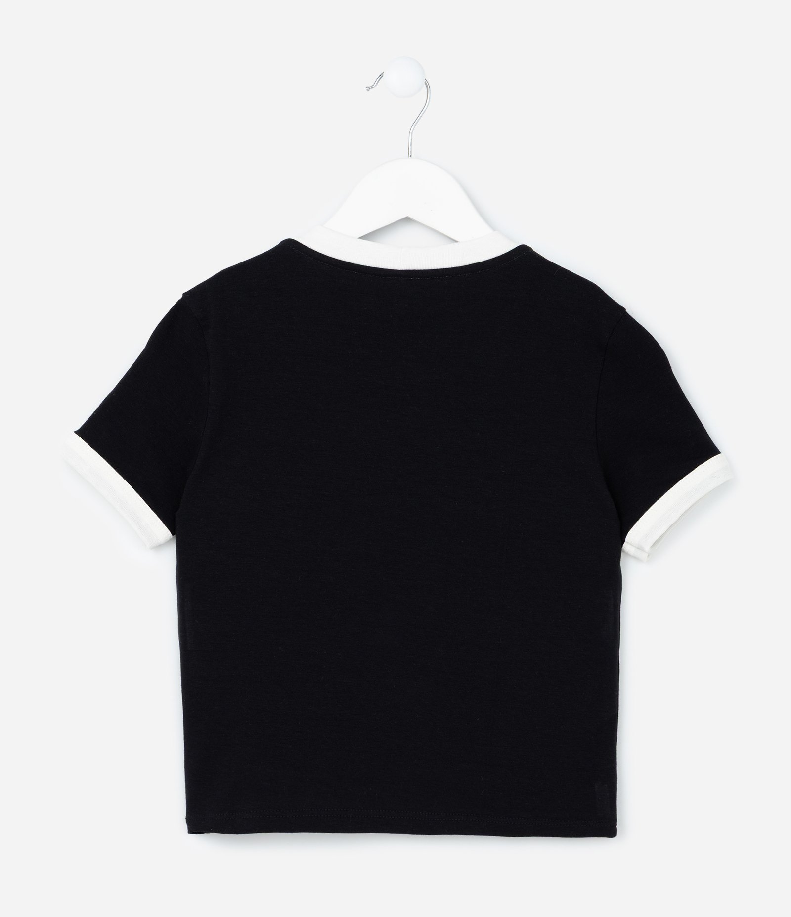 Camiseta Infantil com Estampa Lettering Stranger Things - Tam 5 A 14 Anos Preto 2