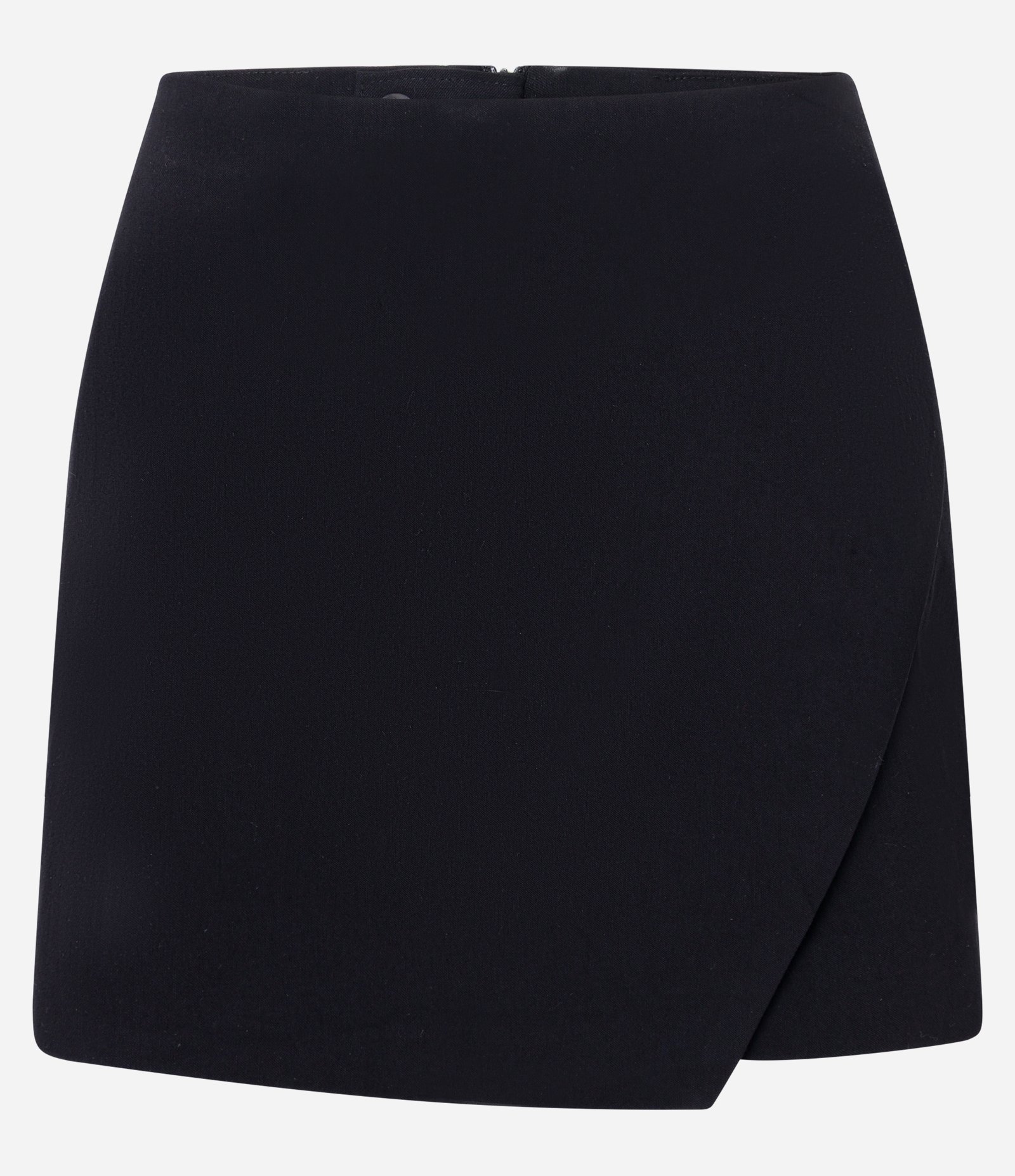Short Saia em Bengaline com Recorte Frontal Preto 5