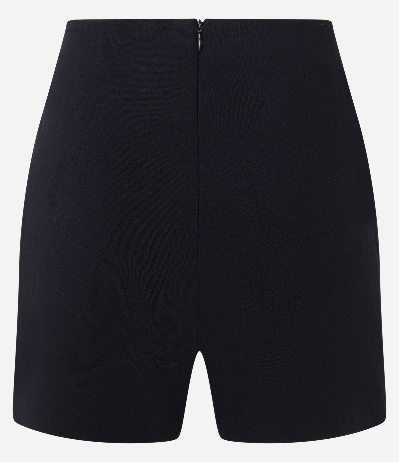 Short Saia em Bengaline com Recorte Frontal Preto 6