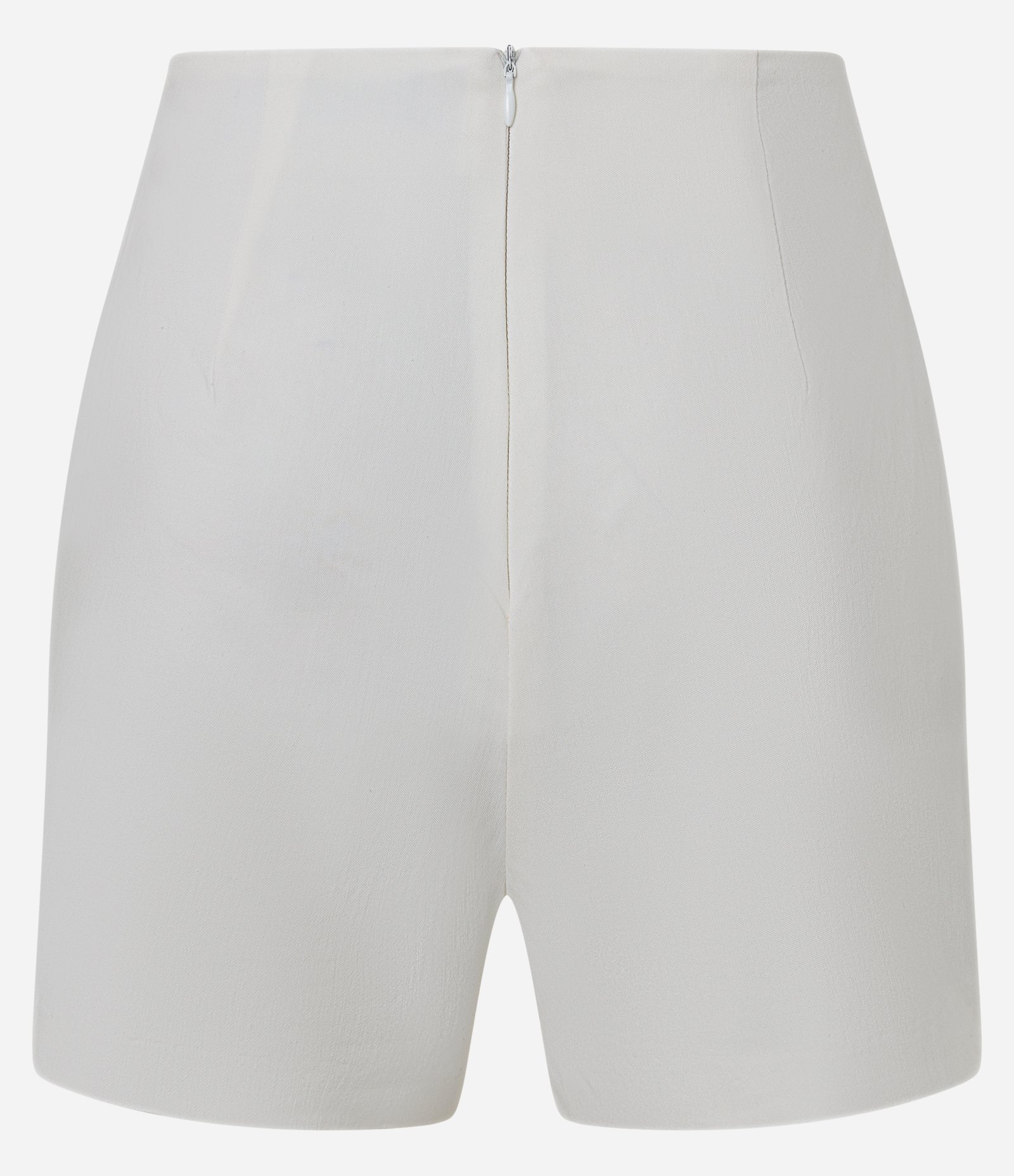 Short Saia em Bengaline com Recorte Frontal Branco 6