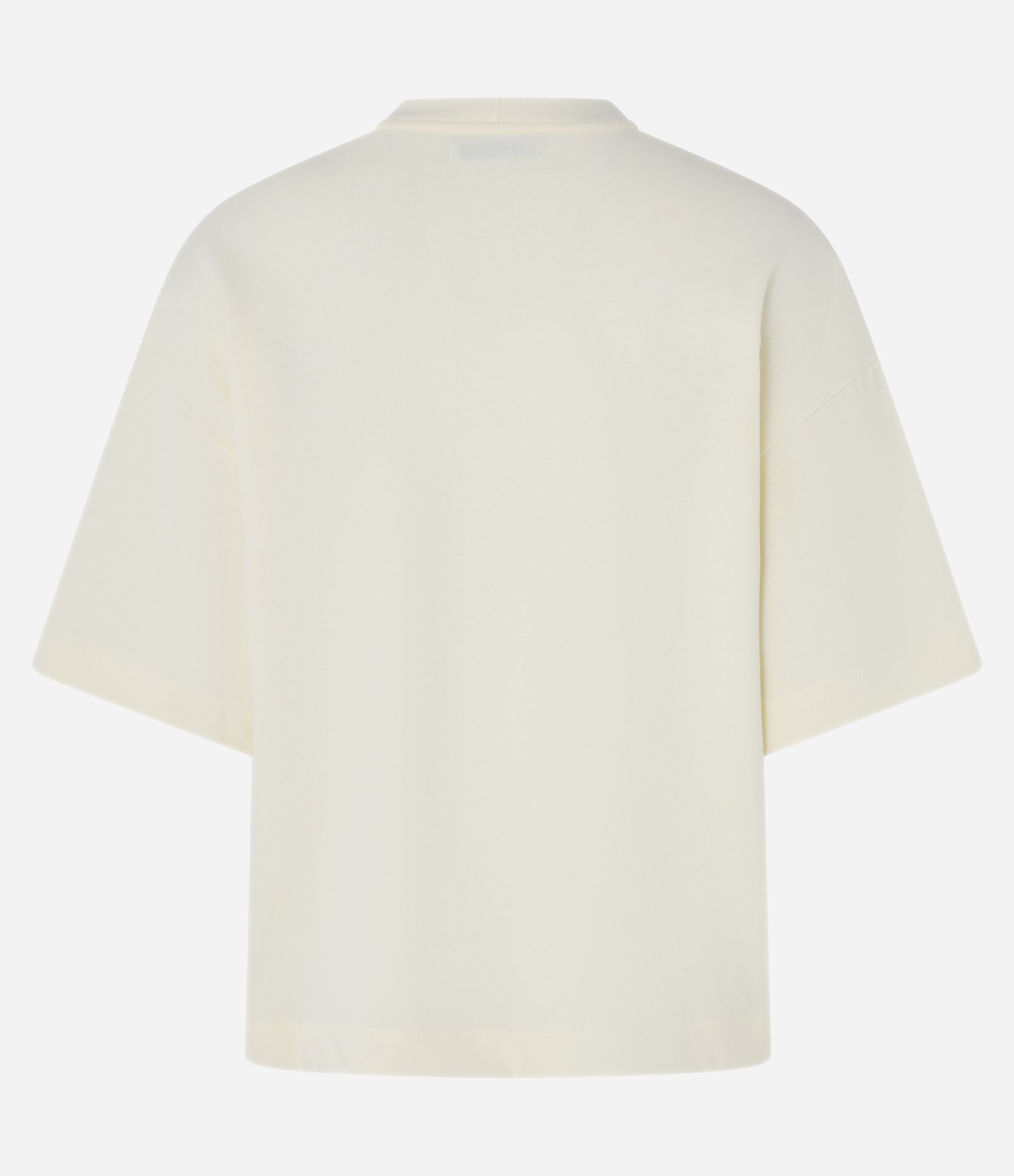 Blusa Oversized Básica em Malhão com Manga Curta Amarelo Claro 8