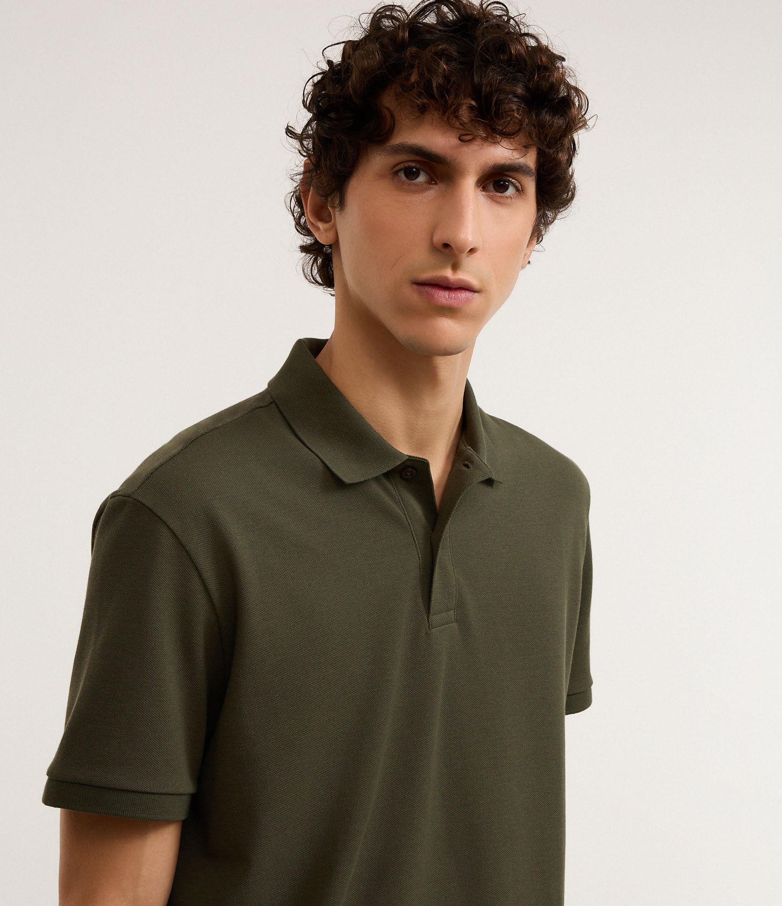 Camisa Polo Comfort em Algodão Peruano Verde 4