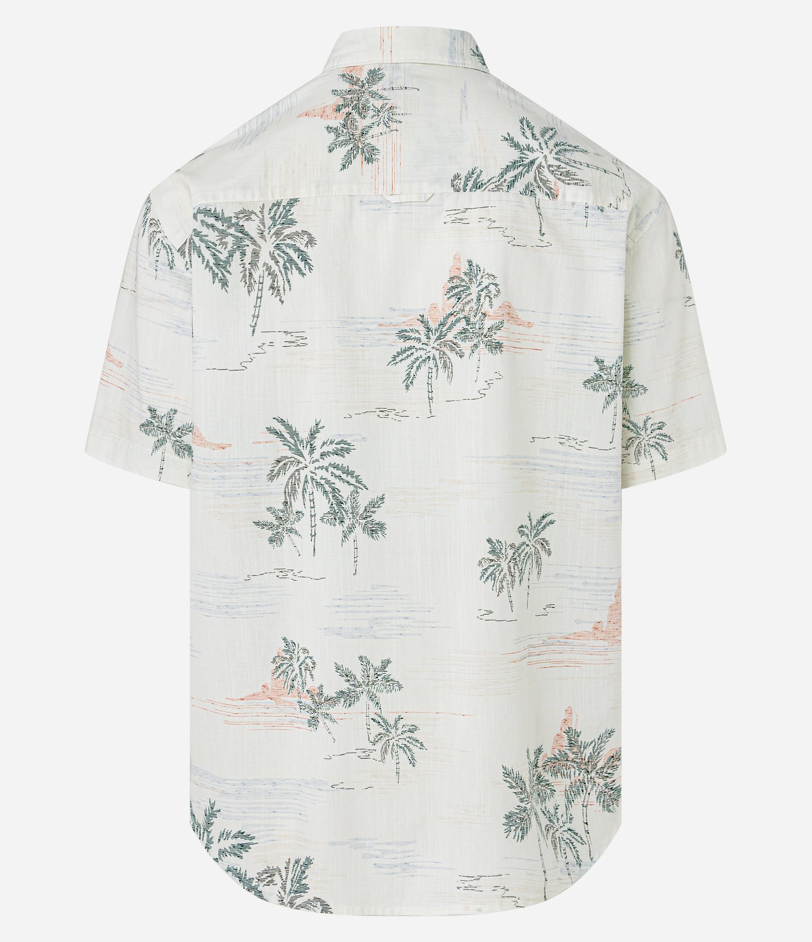 Camisa Relaxed em Algodão com Estampa de Paisagem Branco 6