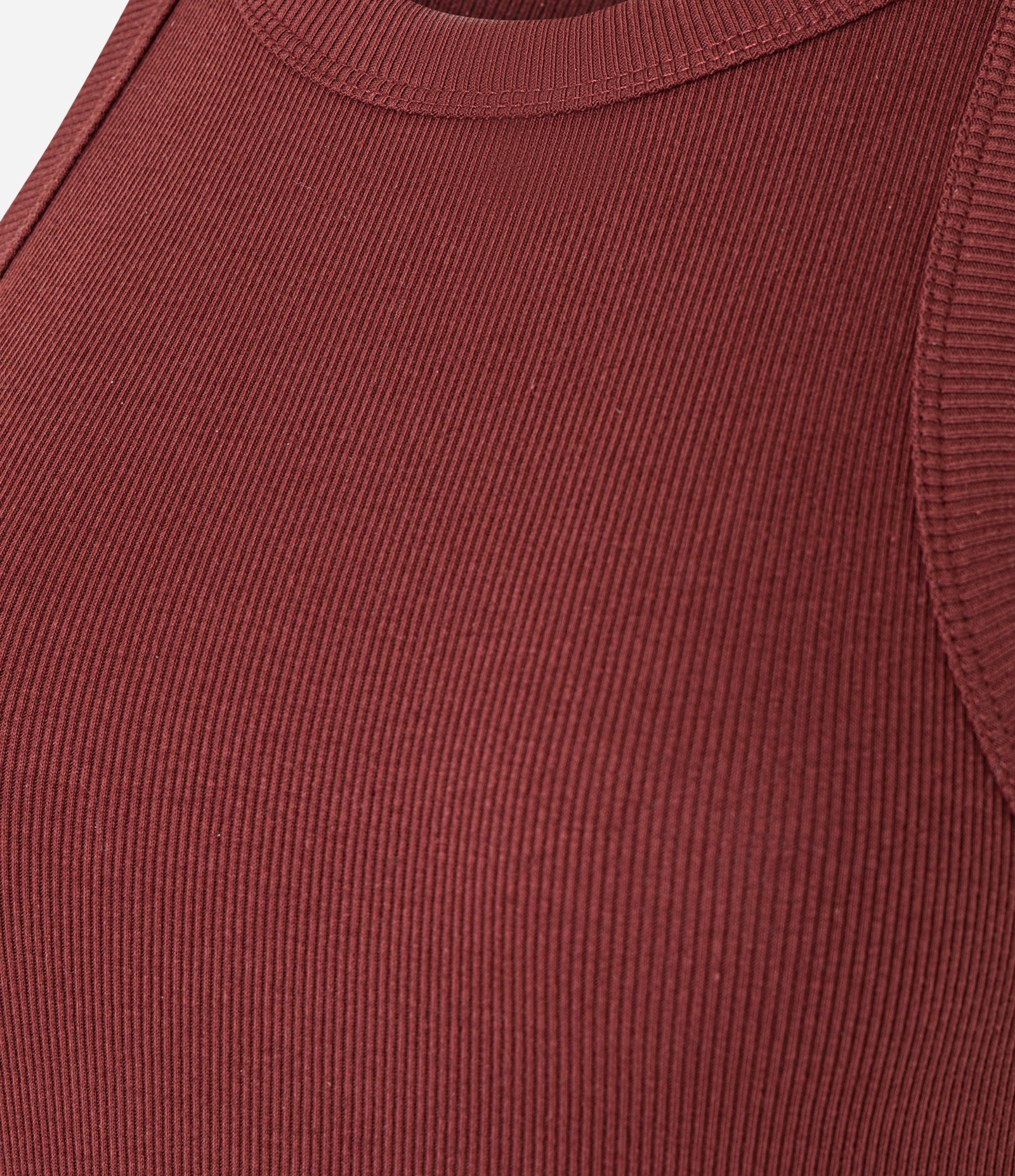 Blusa Básica Regular em Ribana de Algodão Bordô 7