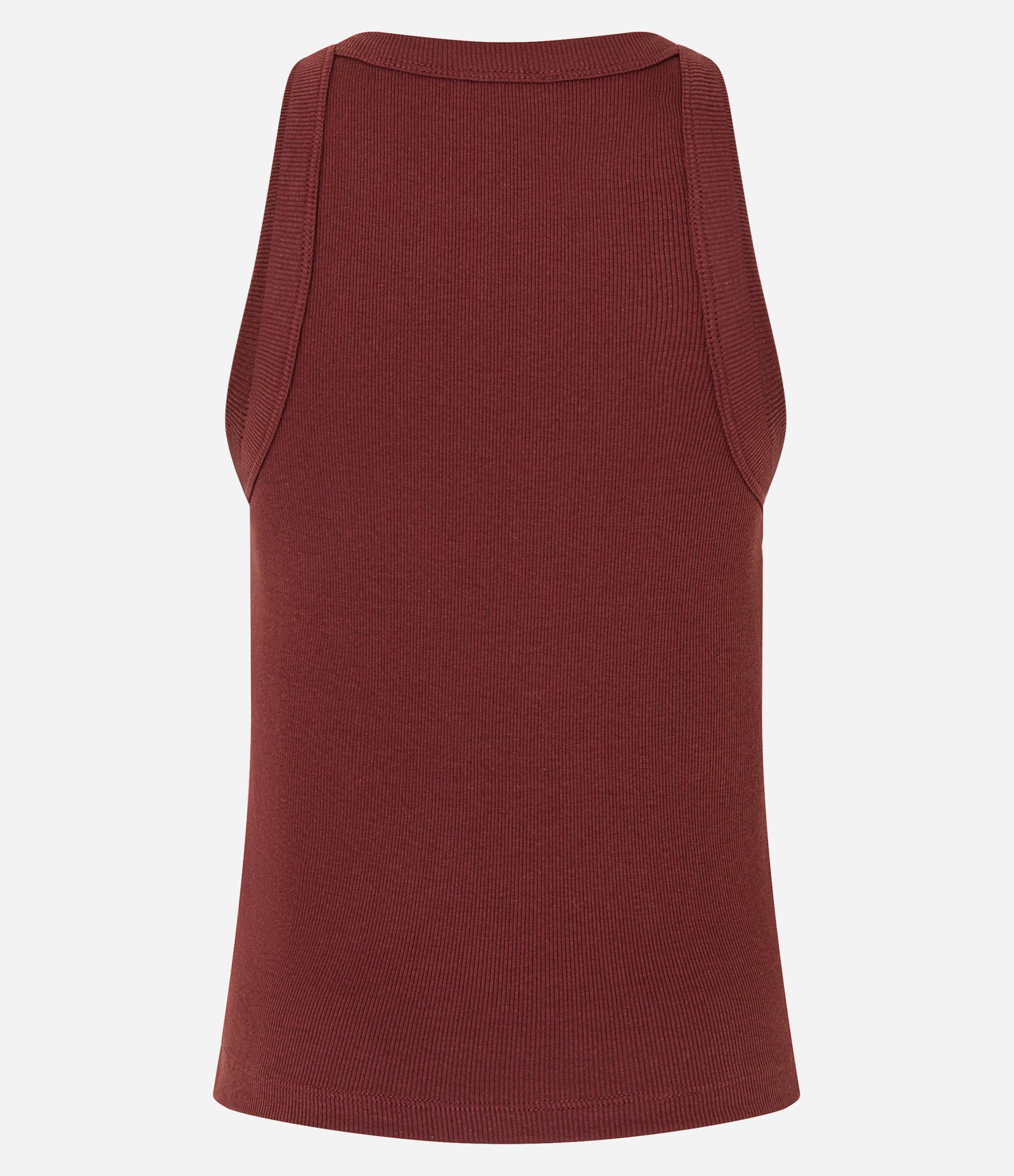 Blusa Básica Regular em Ribana de Algodão Bordô 8