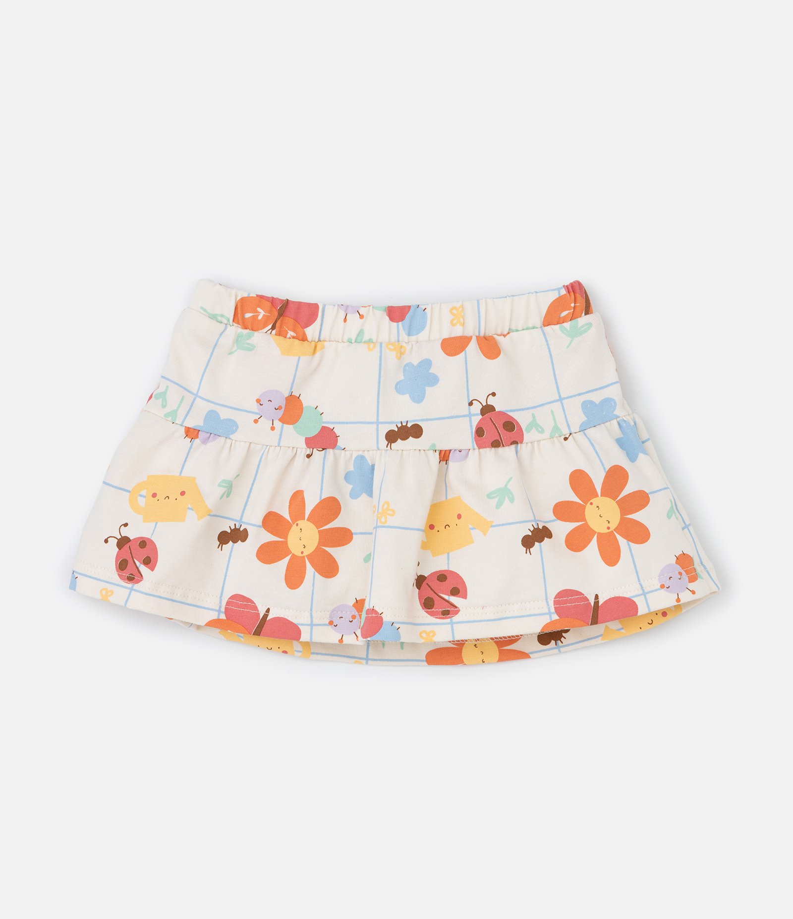 Conjunto Infantil com Estampa Solzinho e Flores - Tam 0 a 18 meses Bege 5